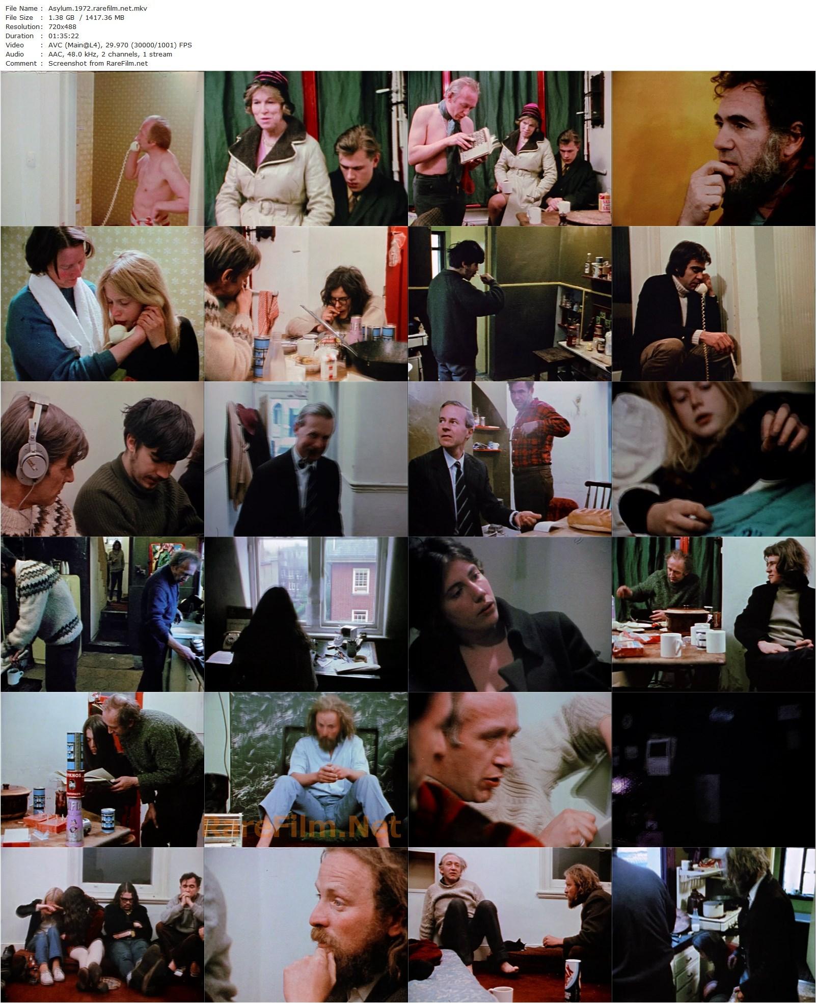 Asylum (1972) Peter Robinson, R.D. Laing, Leon Redler, David Bell-poster