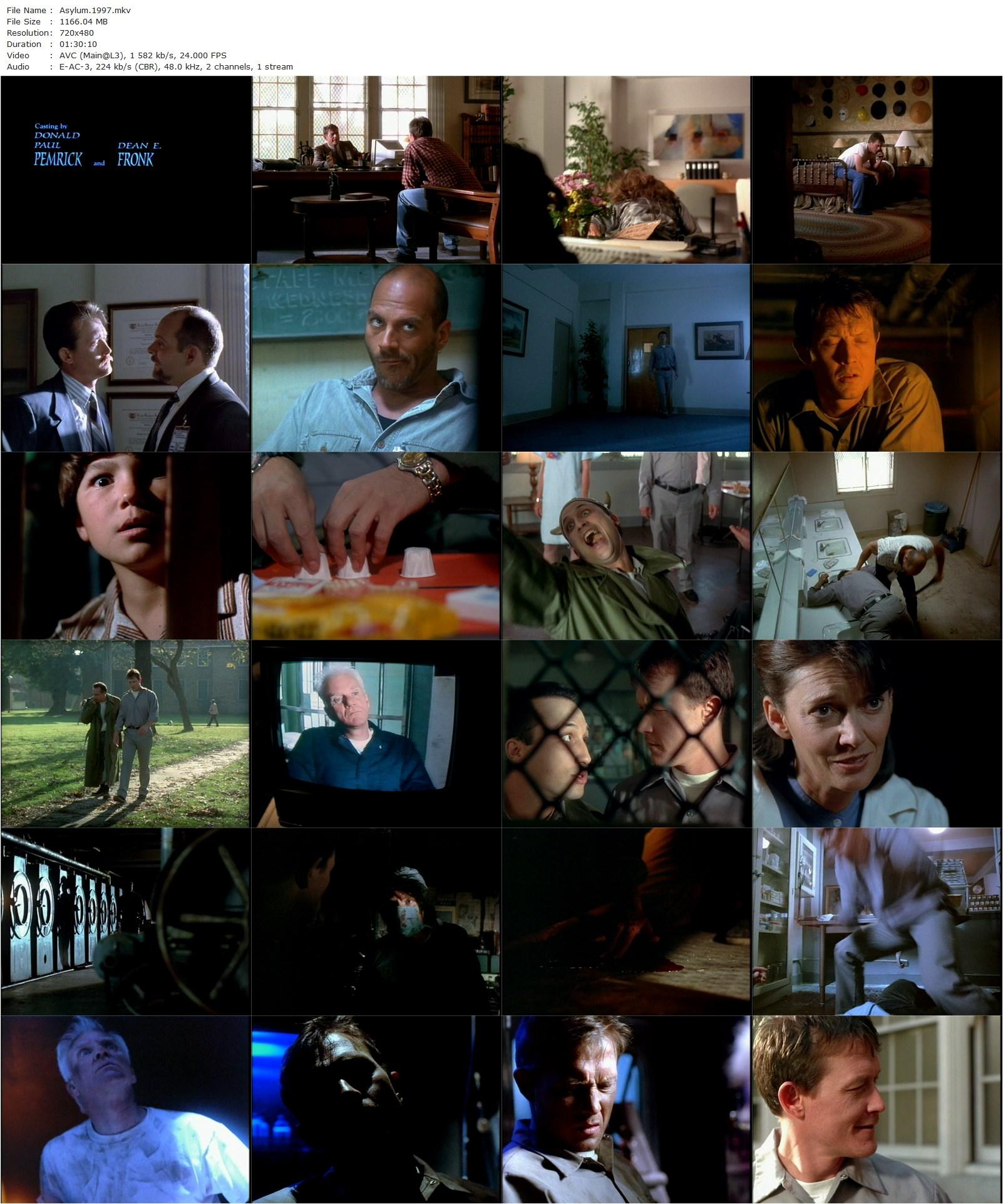 Asylum (1997) James Seale, Robert Patrick, Karl Bury, Tom Poster-poster