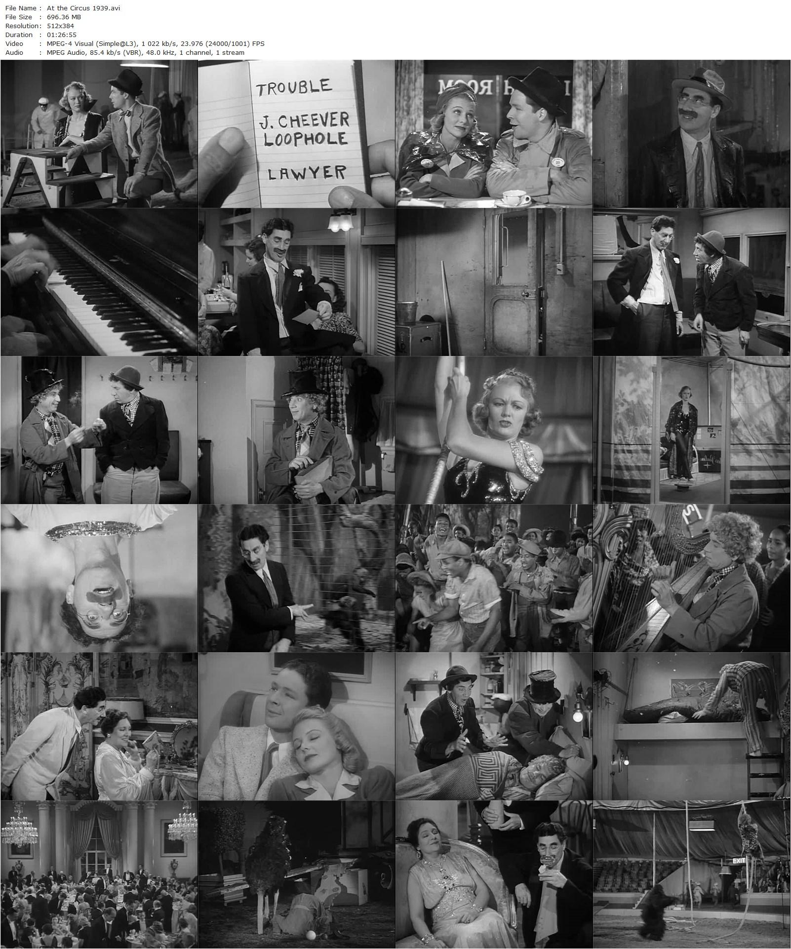 At the Circus (1939) Edward Buzzell, Groucho Marx, Chico Marx, Harpo Marx-poster