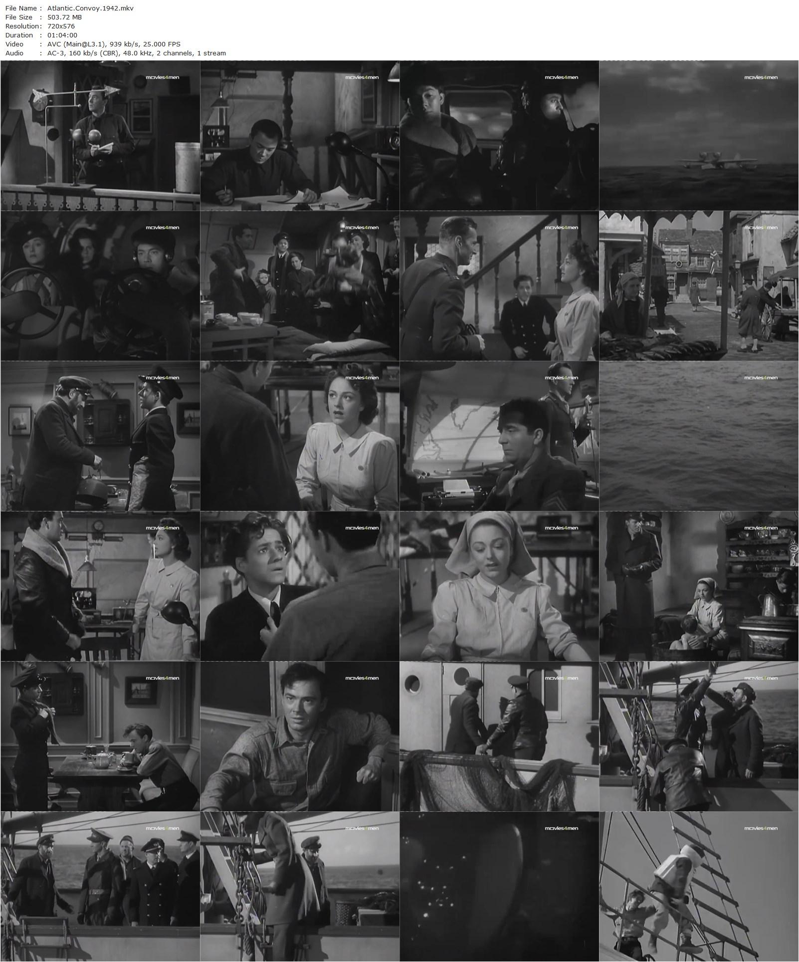 Atlantic Convoy (1942) Lew Landers, Bruce Bennett, Virginia Field, John Beal-poster