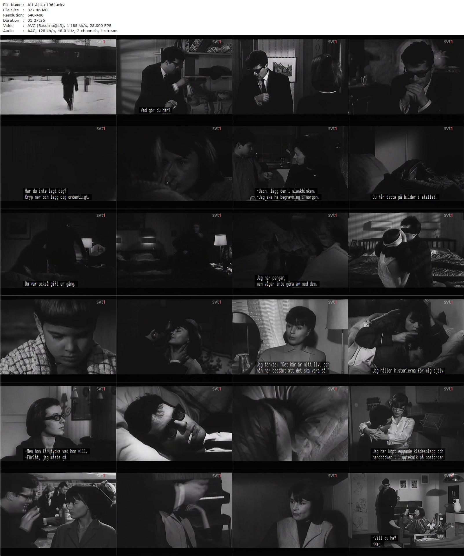 To Love / Att älska (1964) Jörn Donner, Harriet Andersson, Zbigniew Cybulski, Isa Quensel-poster