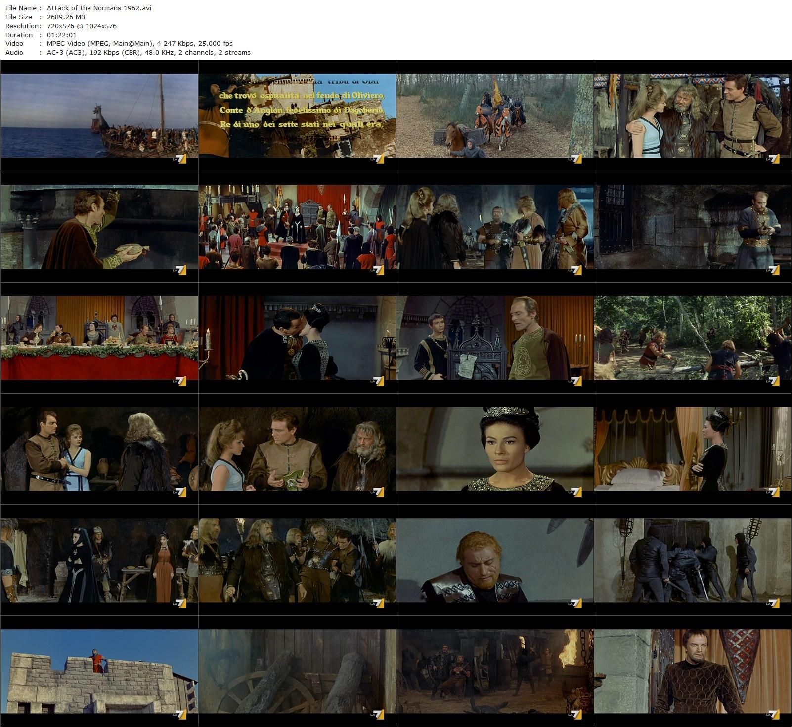 Attack of the Normans (1962) Giuseppe Vari, Cameron Mitchell, Geneviève Grad, Ettore Manni-poster