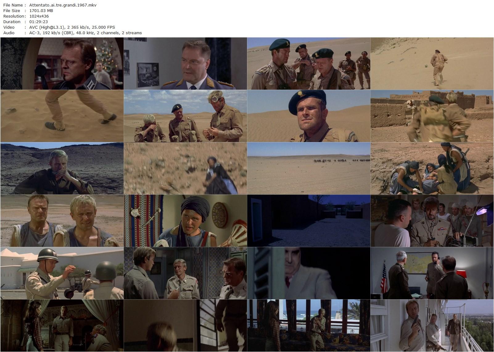 Desert Commandos AKA Attentato ai tre grandi (1967) Umberto Lenzi, Ken Clark, Horst Frank, Jeanne Valérie-poster