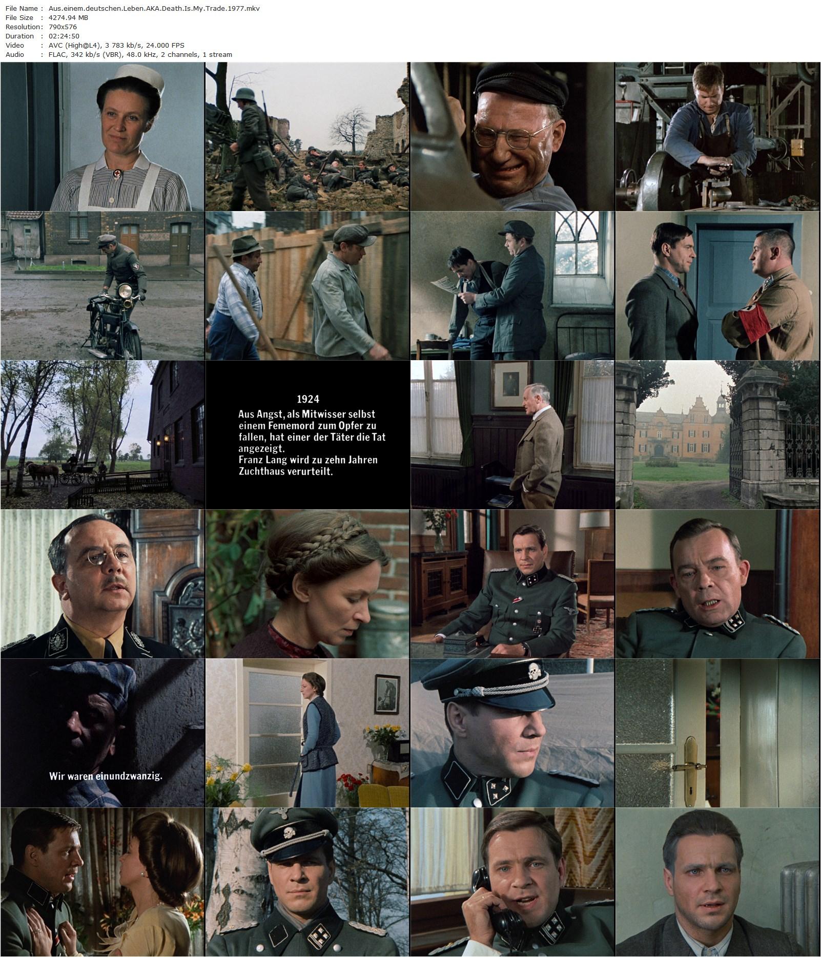 Death Is My Trade / Aus einem deutschen Leben (1977) Theodor Kotulla, Götz George, Elisabeth Schwarz, Kurt Hübner-poster