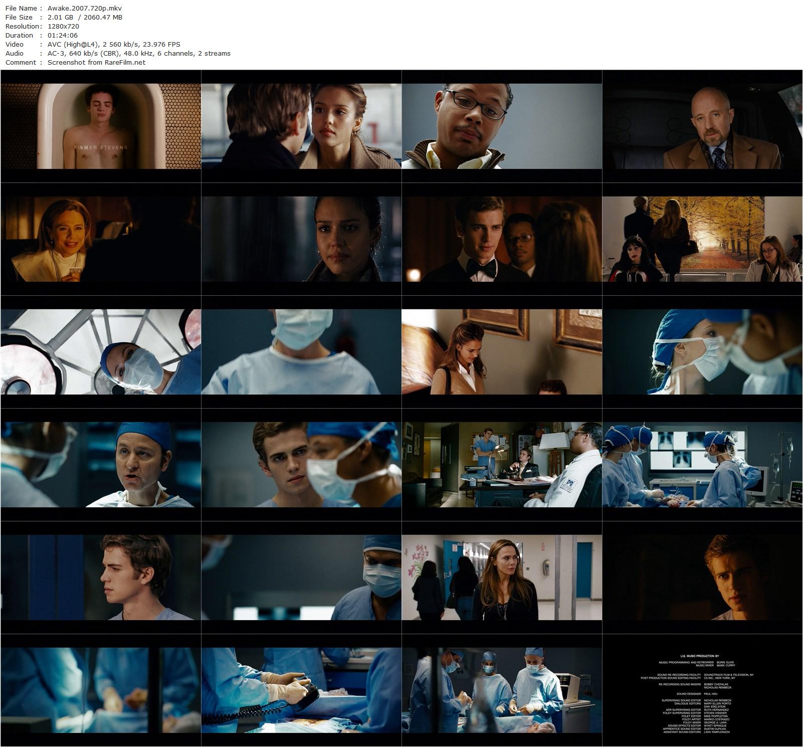 Awake (2007) Joby Harold, Hayden Christensen-poster