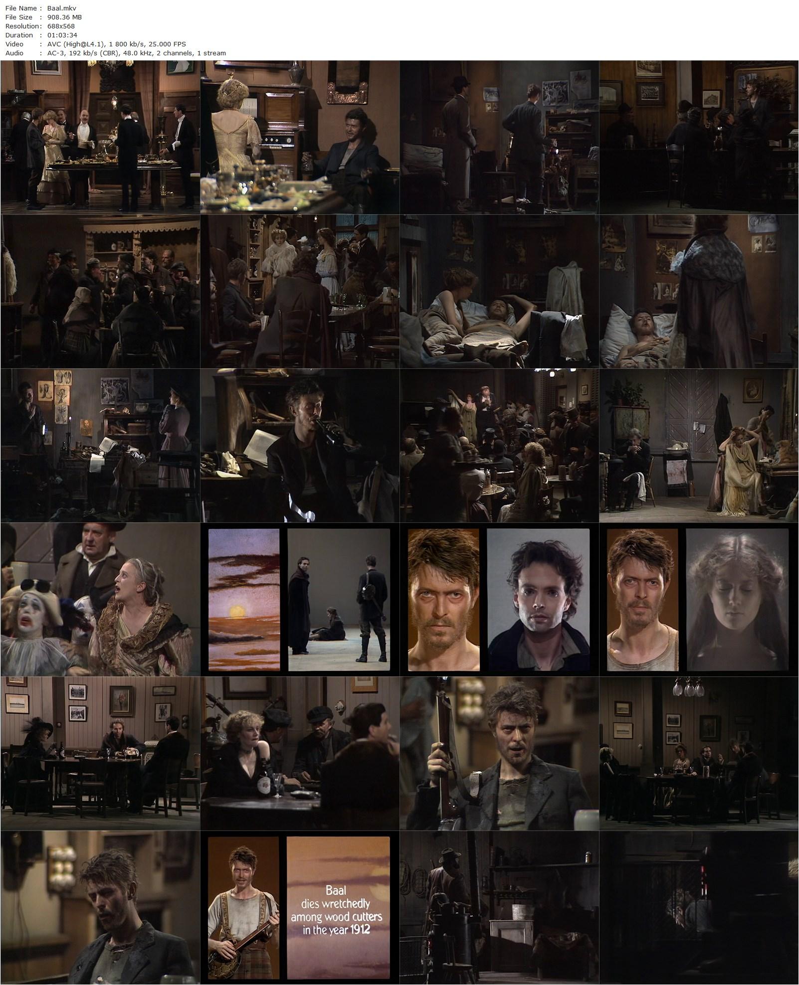 Baal (1982) Alan Clarke, David Bowie, Robert Austin, Jonathan Kent-poster