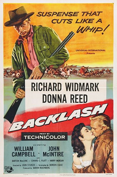 Backlash (1956) John Sturges, Richard Widmark, Donna Reed, William Campbell, Mystery, Romance, Western