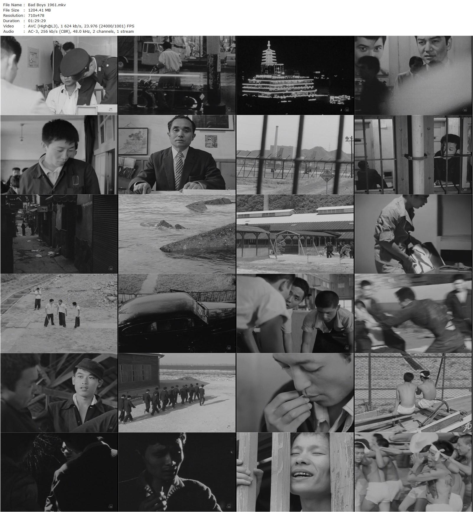 Bad Boys AKA Furyo shonen (1961) Susumu Hani, Yukio Yamada, Hirokazu Yoshitake, Koichiro Yamazaki-poster