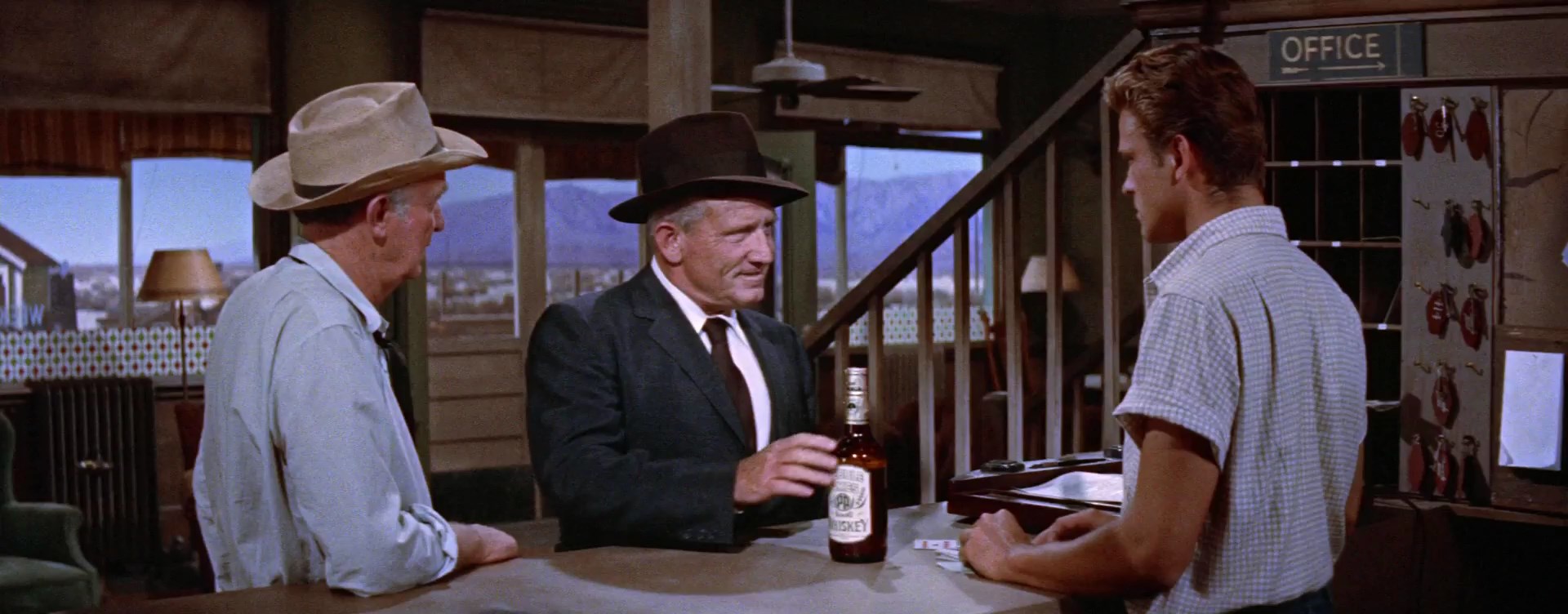 Bad Day at Black Rock (1955) John Sturges, Spencer Tracy, Robert Ryan, Anne Francis, Crime, Drama, Mystery, Thriller, Western-poster