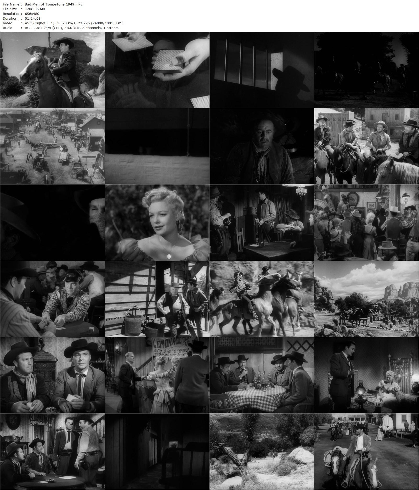 Bad Men of Tombstone (1949) Kurt Neumann, Barry Sullivan, Marjorie Reynolds, Broderick Crawford-poster