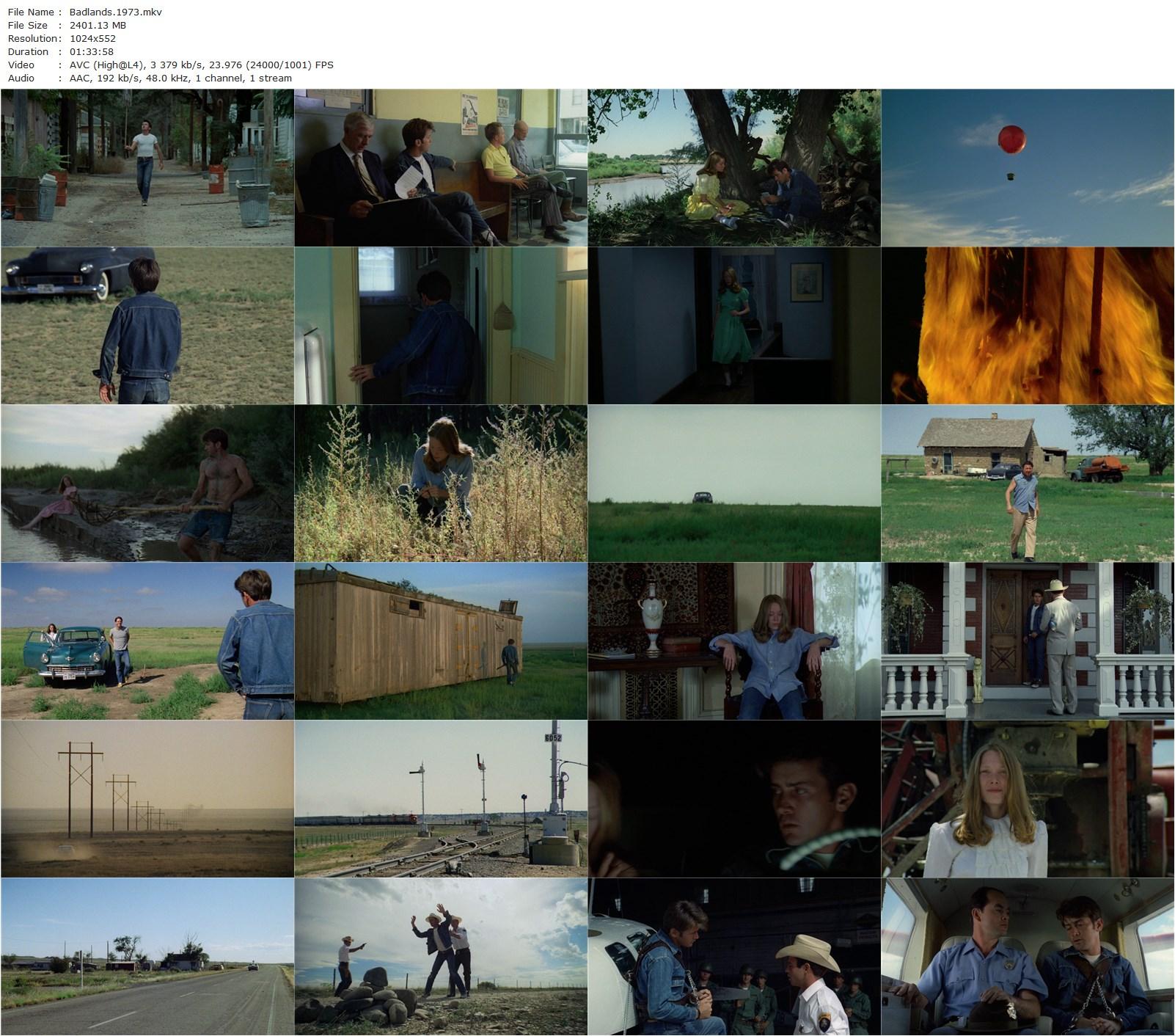 Badlands (1973) Terrence Malick, Martin Sheen, Sissy Spacek, Warren Oates-poster