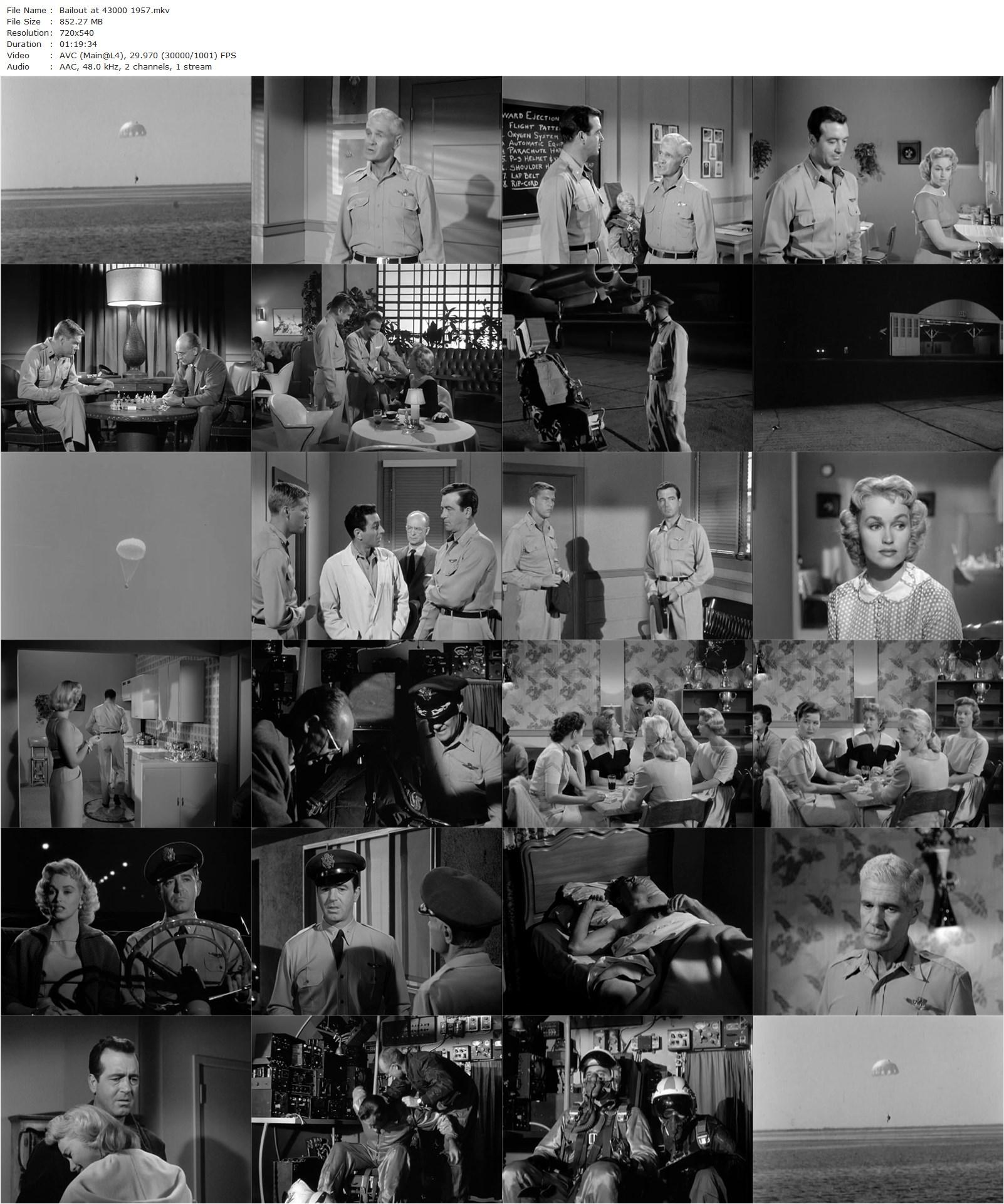 Bailout at 43,000 (1957) Francis D. Lyon, John Payne, Karen Steele, Paul Kelly-poster