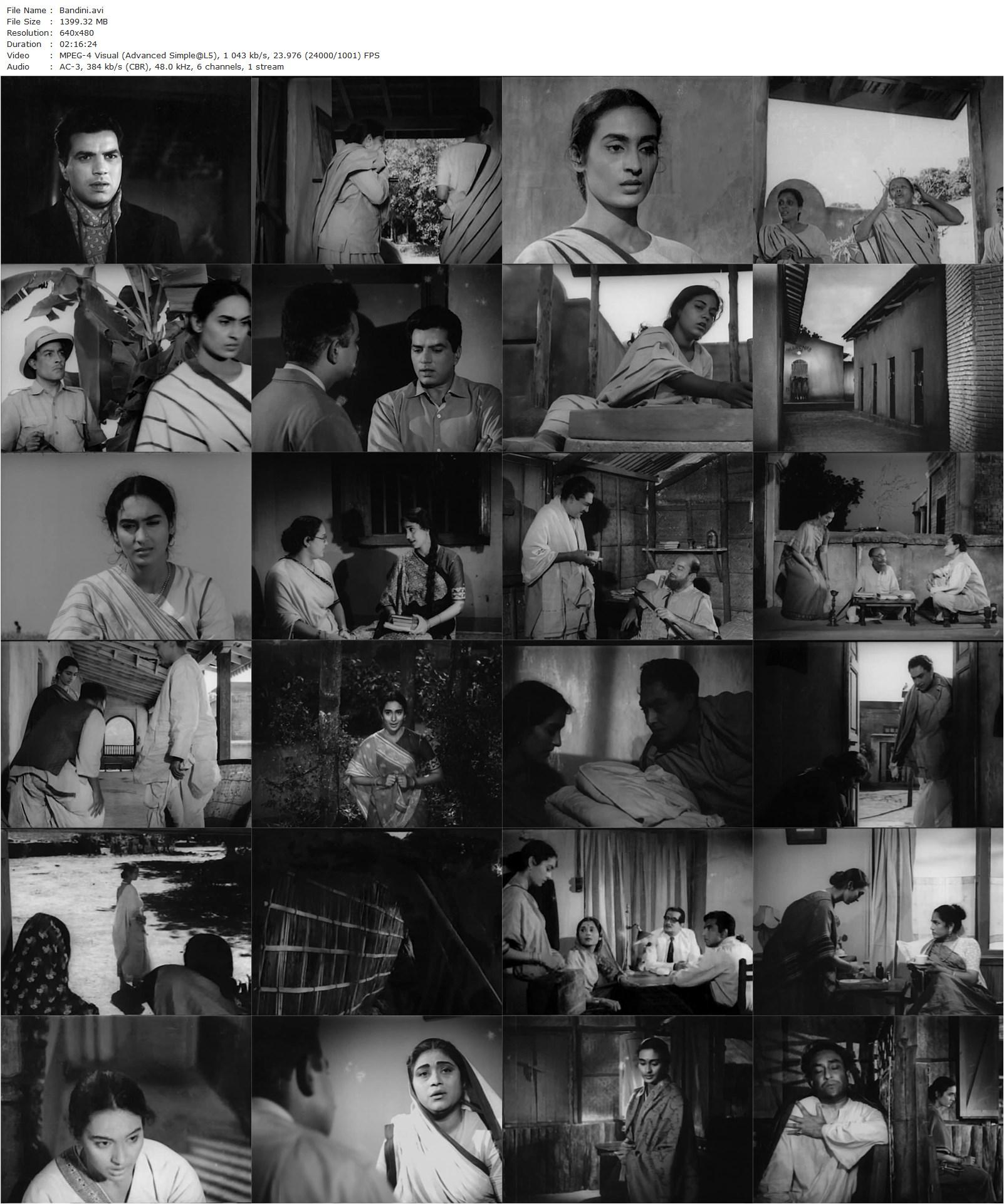 Bandini (1963) Bimal Roy, Ashok Kumar, Nutan, Dharmendra-poster