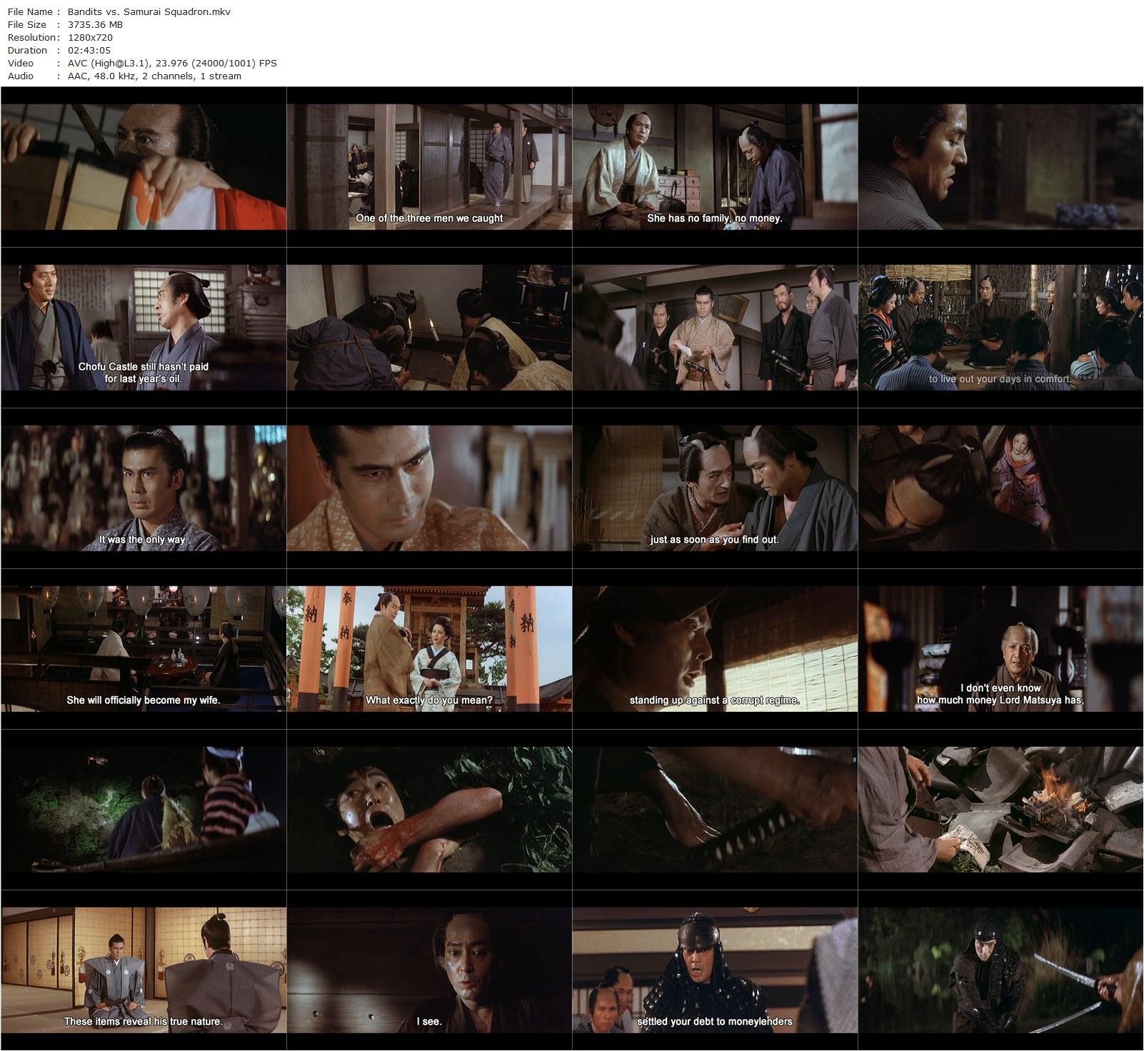 Bandits vs. Samurai Squadron AKA Kumokiri Nizaemon (1978) Hideo Gosha, Tatsuya Nakadai, Kôshirô Matsumoto, Shima Iwashita-poster