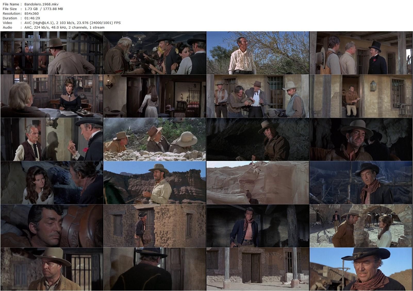 Bandolero! (1968) Andrew V. McLaglen, James Stewart, Dean Martin, Raquel Welch-poster