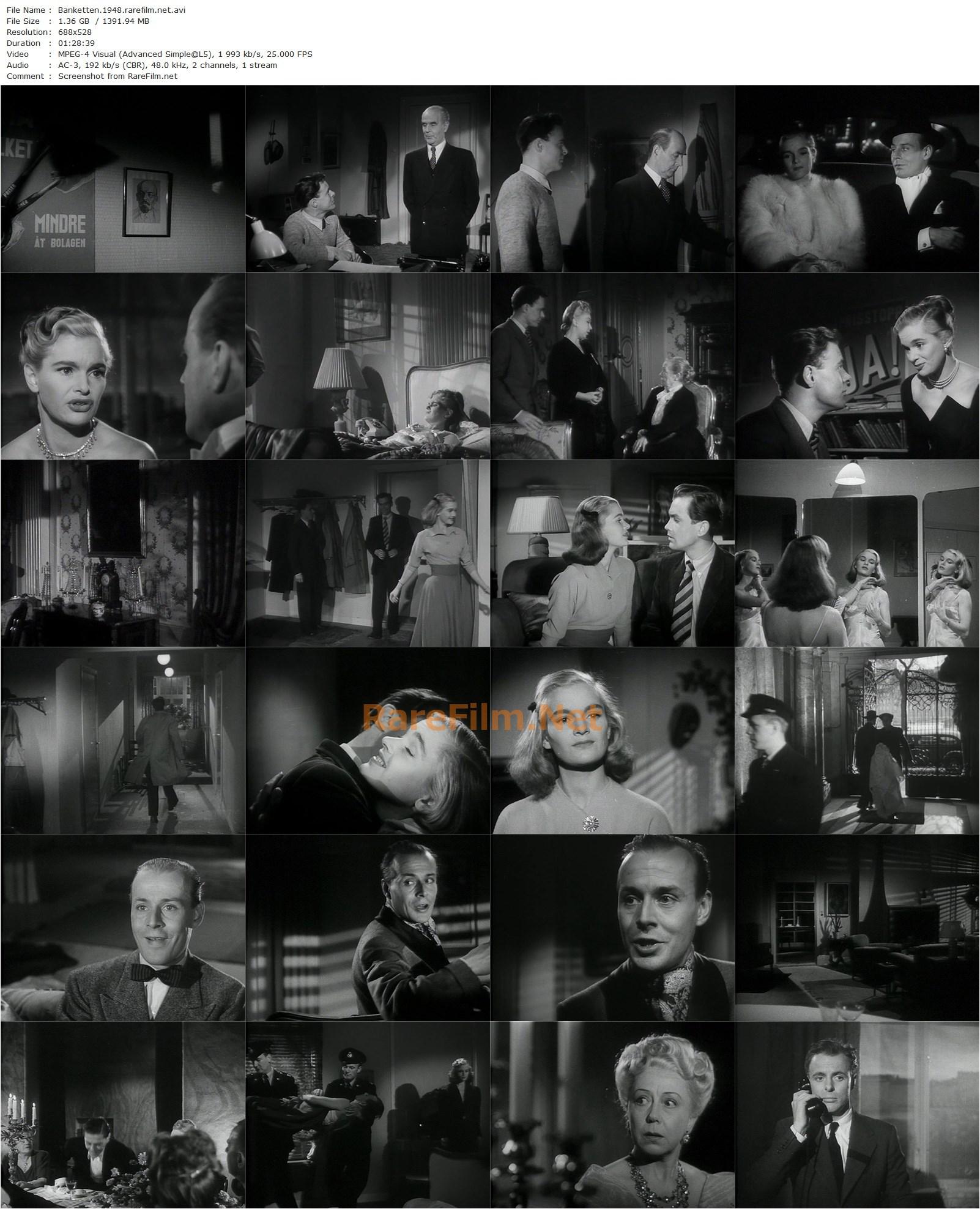 The Banquet / Banketten (1948) Hasse Ekman, Ernst Eklund, Elsa Carlsson, Sture Lagerwall-poster