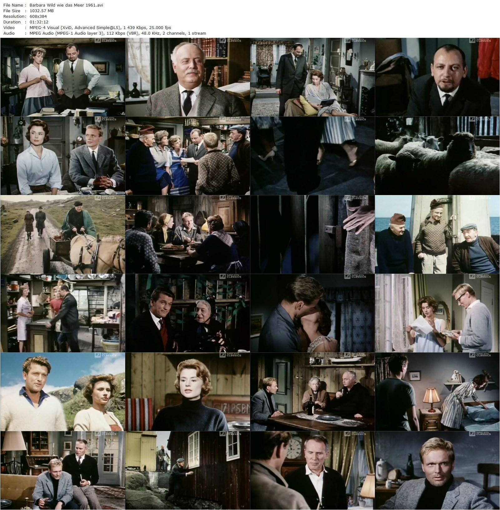 Barbara – Wild wie das Meer (1961) Frank Wisbar, Harriet Andersson, Maria Sebaldt, Carl Lange-poster