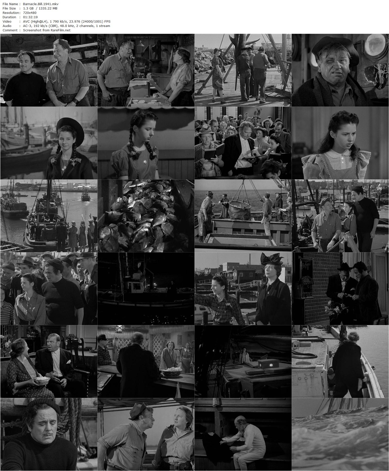 Barnacle Bill (1941) Richard Thorpe, Wallace Beery, Marjorie Main, Leo Carrillo-poster