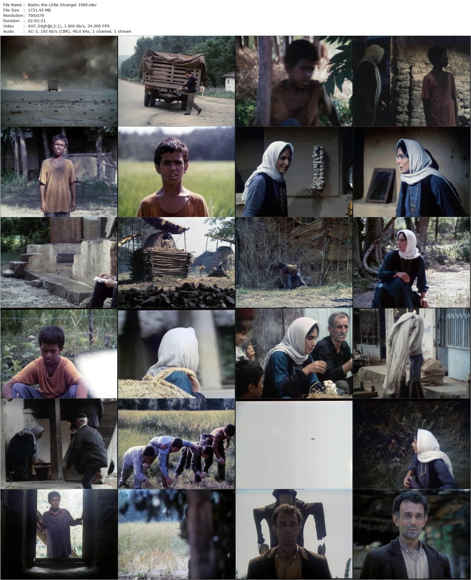 Bashu, the Little Stranger AKA Bashu, gharibeye koochak (1989) Bahram Beizai, Susan Taslimi, Parviz Poorhosseini, Adnan Afravian-poster