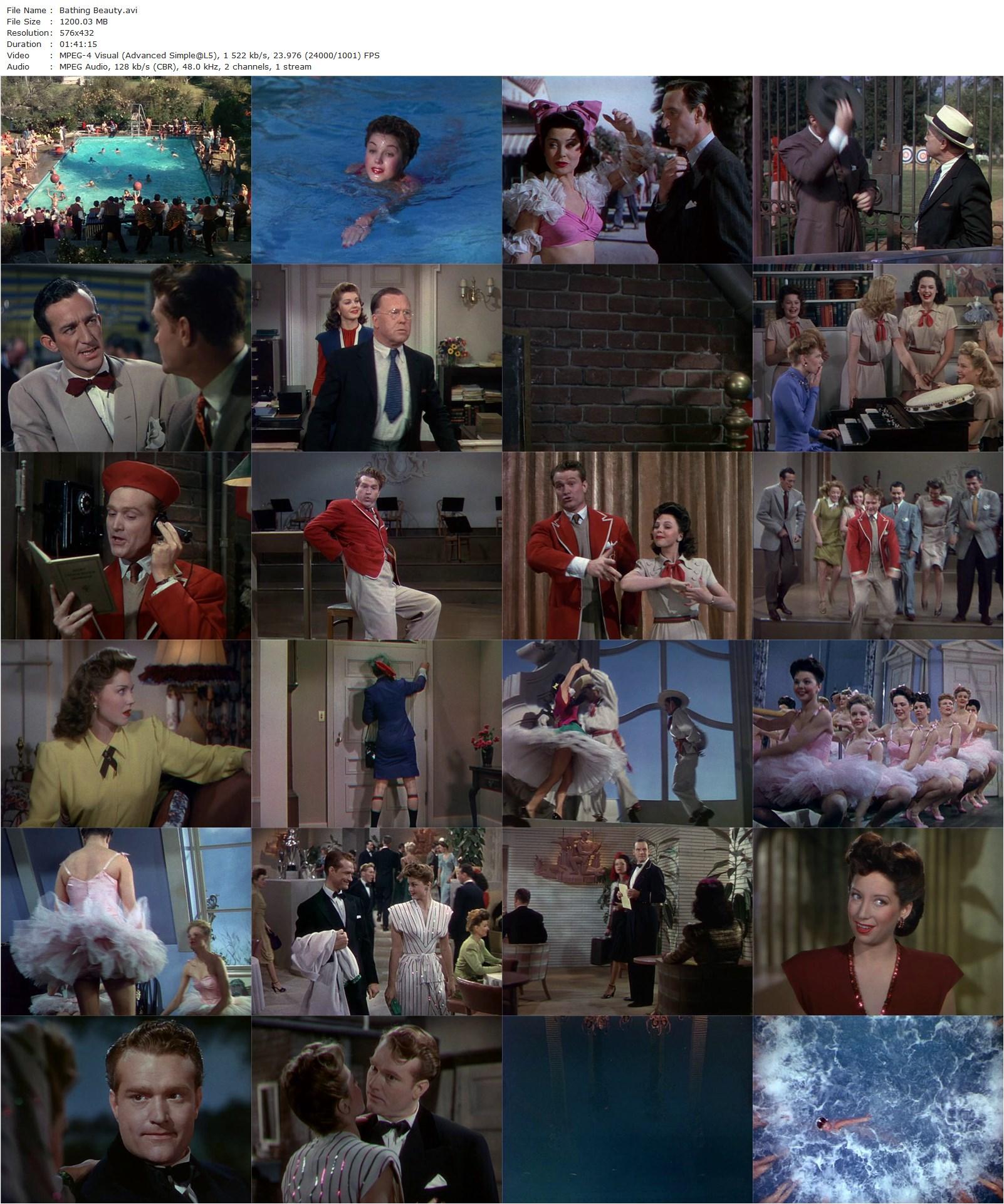 Bathing Beauty (1944) George Sidney, Red Skelton, Esther Williams, Basil Rathbone-poster