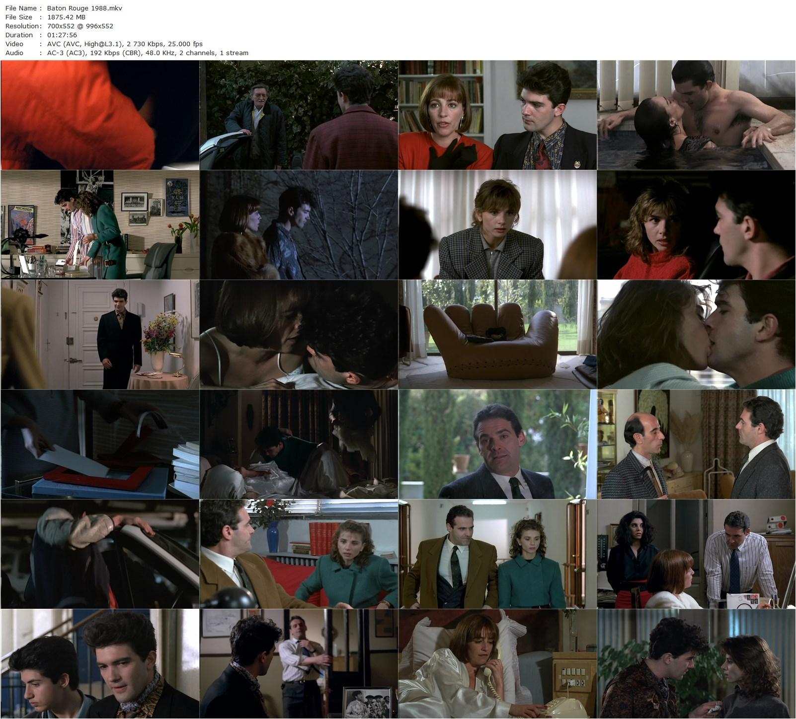 Baton Rouge (1988) Rafael Moleón, Victoria Abril, Carmen Maura, Antonio Banderas-poster