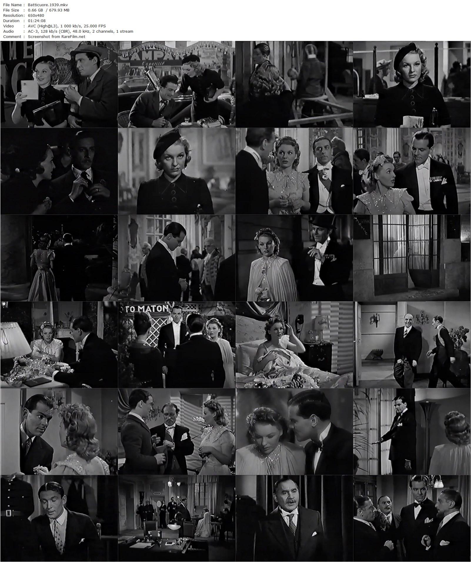 Heartbeat / Batticuore (1939) Mario Camerini, Assia Noris, John Lodge, Rubi Dalma-poster