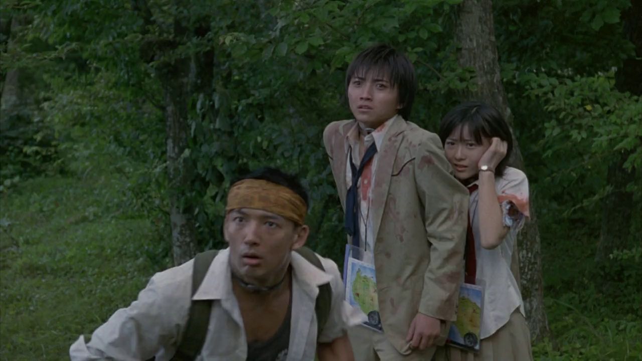 Battle Royale / Batoru rowaiaru (2000) Kinji Fukasaku, Tatsuya Fujiwara, Aki Maeda, Tarô Yamamoto, Horror, Sci-Fi, Thriller-poster