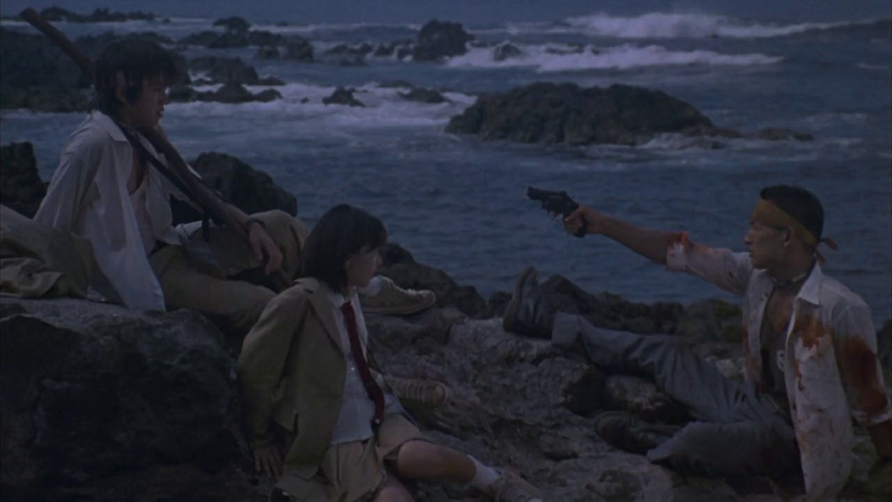 Battle Royale / Batoru rowaiaru (2000) Kinji Fukasaku, Tatsuya Fujiwara, Aki Maeda, Tarô Yamamoto, Horror, Sci-Fi, Thriller-poster