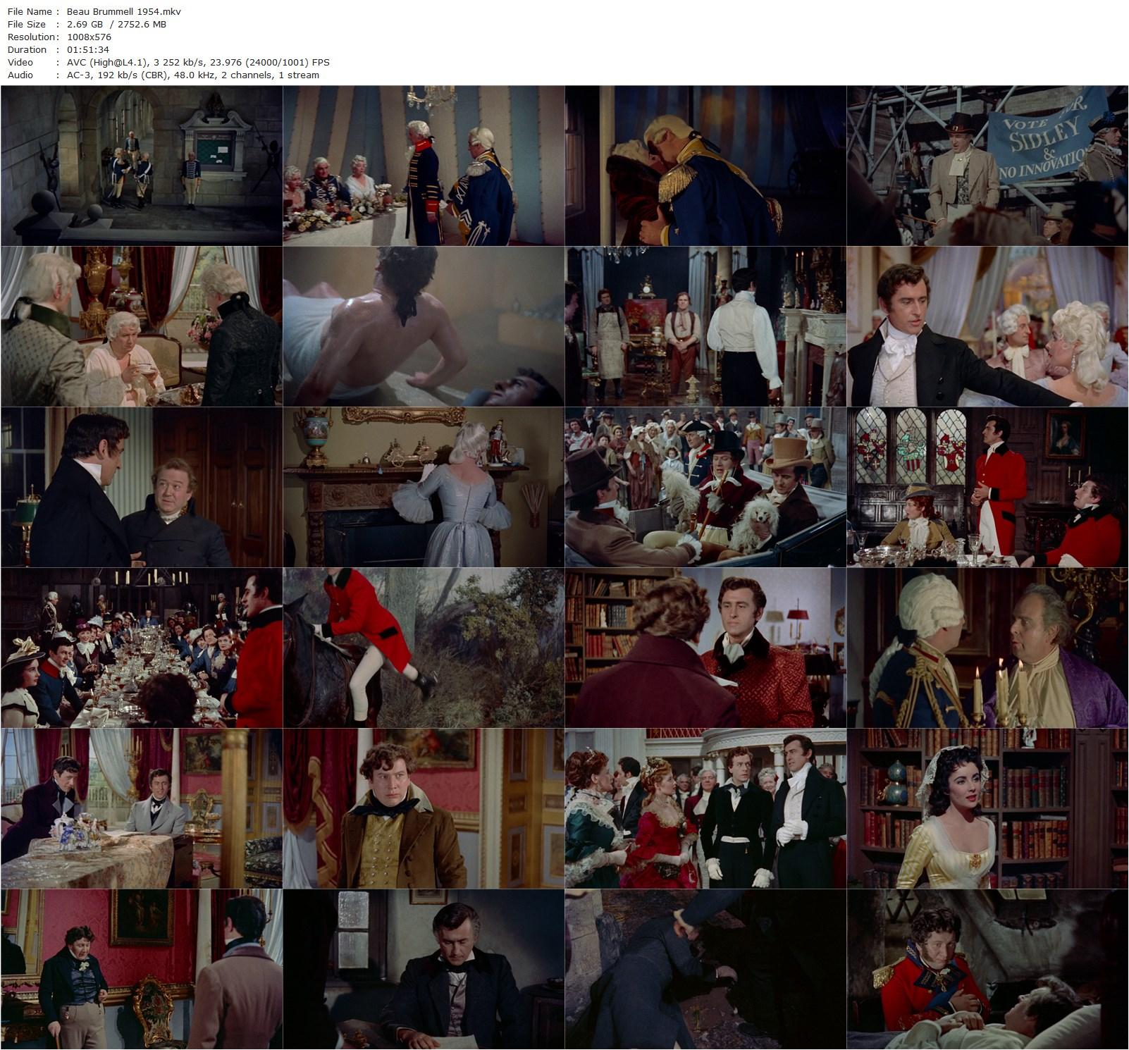 Beau Brummell (1954) Curtis Bernhardt, Stewart Granger, Elizabeth Taylor, Peter Ustinov-poster