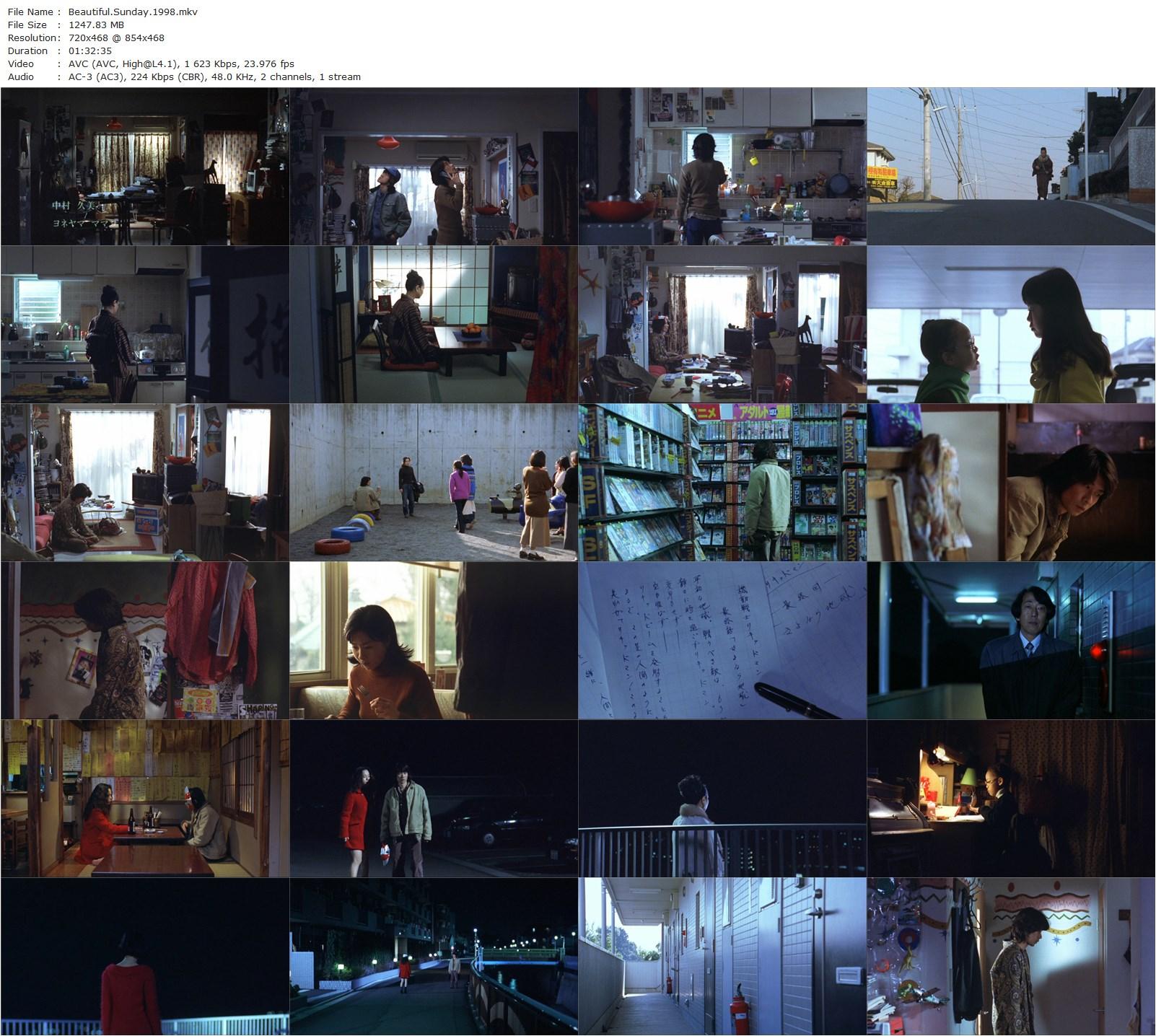 Beautiful Sunday (1998) Tetsuya Nakashima, Momoko Bitô, Teruyuki Kagawa, Ittoku Kishibe-poster