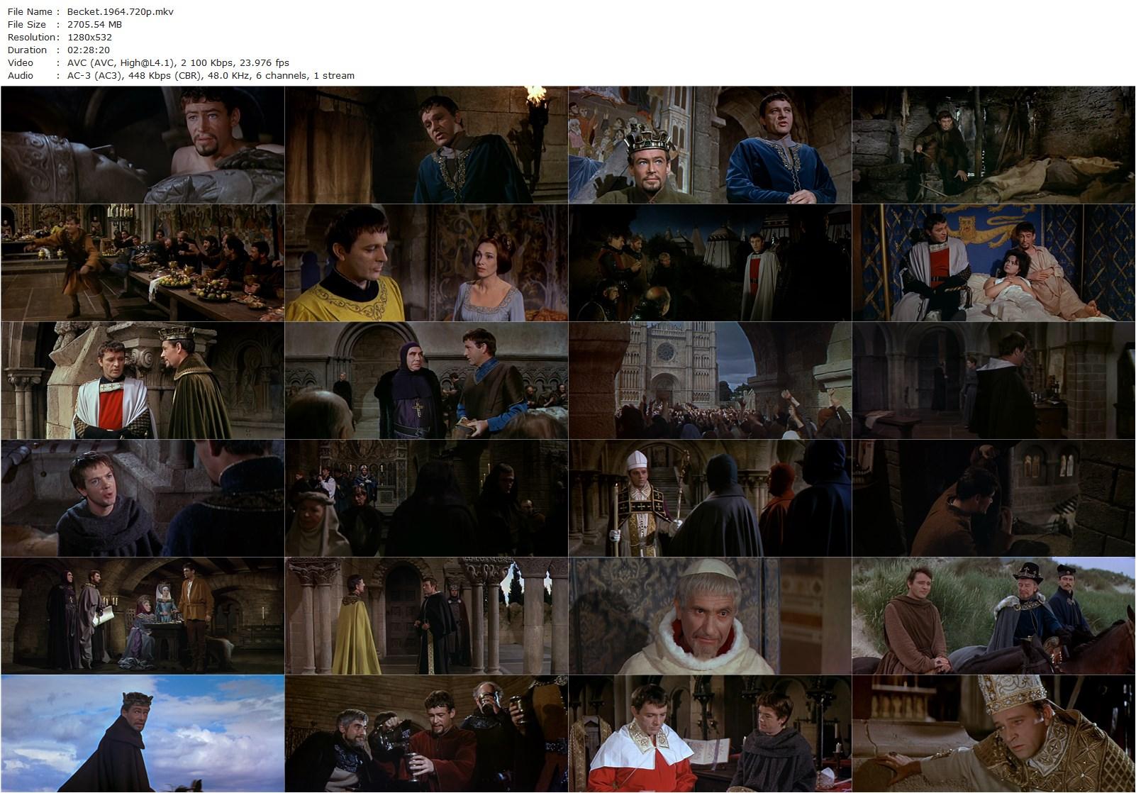 Becket (1964) Peter Glenville, Richard Burton, Peter O’Toole, John Gielgud-poster