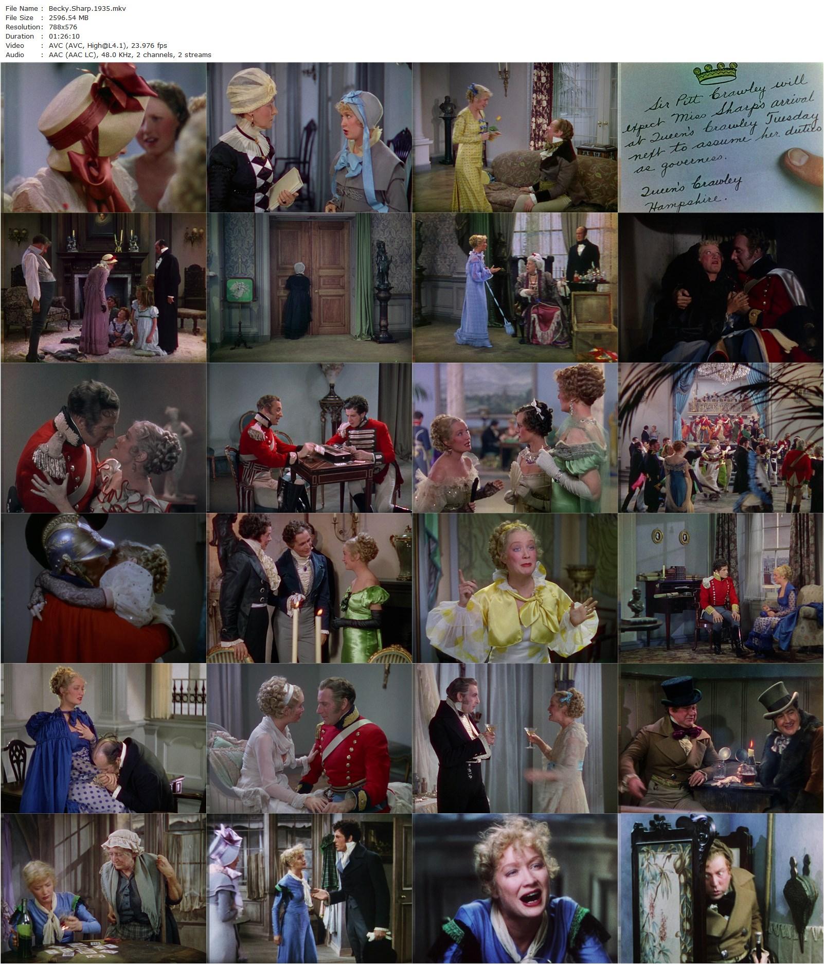 Becky Sharp (1935) Rouben Mamoulian, Miriam Hopkins, Frances Dee, Cedric Hardwicke-poster