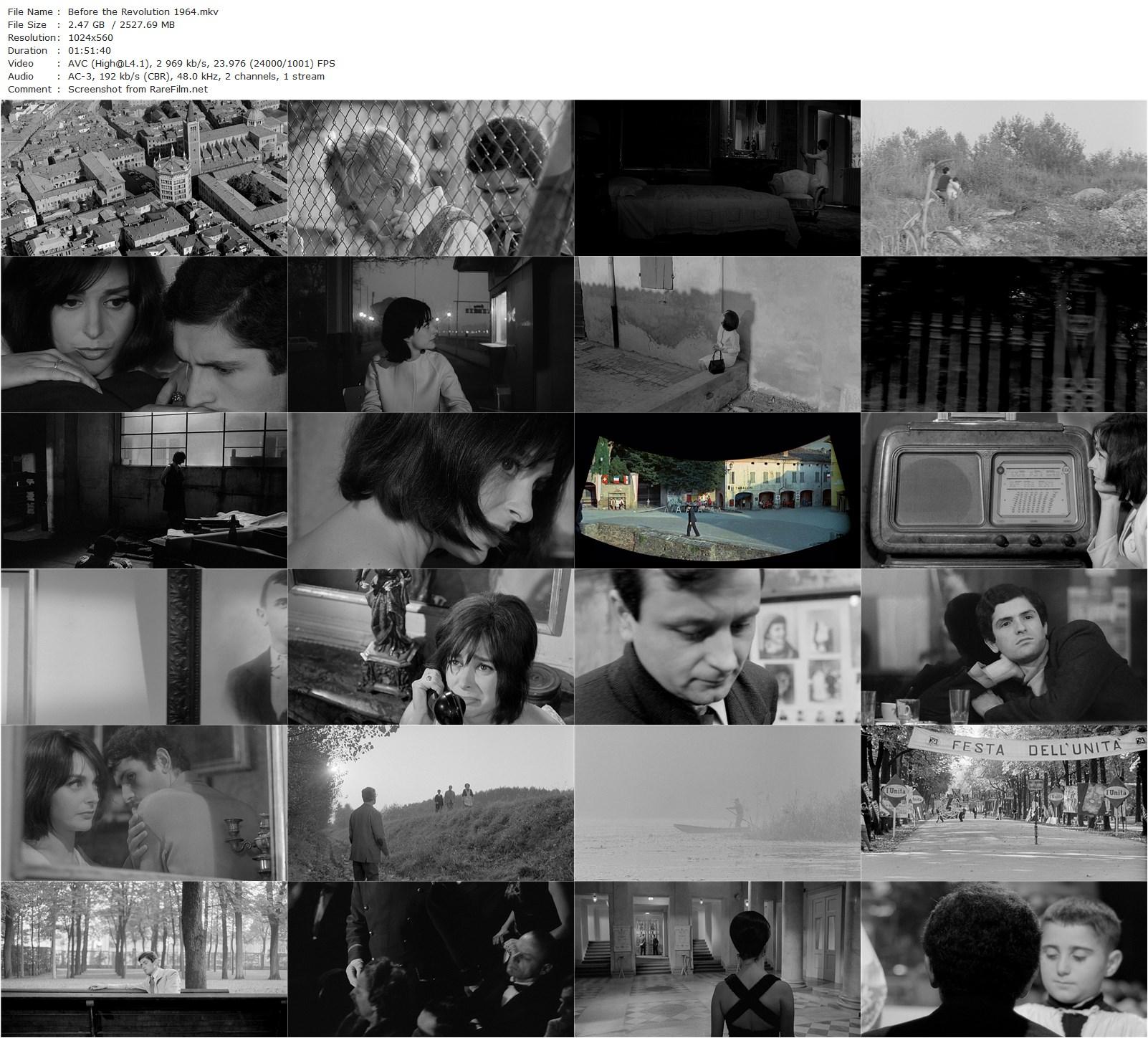 Before the Revolution / Prima della Rivoluzione (1964) Bernardo Bertolucci, Adriana Asti, Francesco Barilli, Allen Midgette-poster