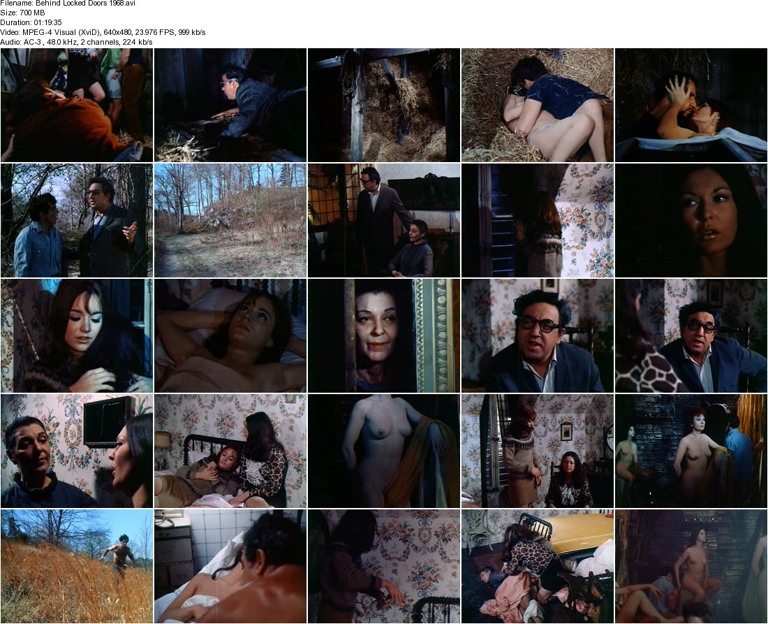 Behind Locked Doors (1968) Charles Romine, Eve Reeves, Joyce Danner, Daniel Garth, Horror, Erotic-poster