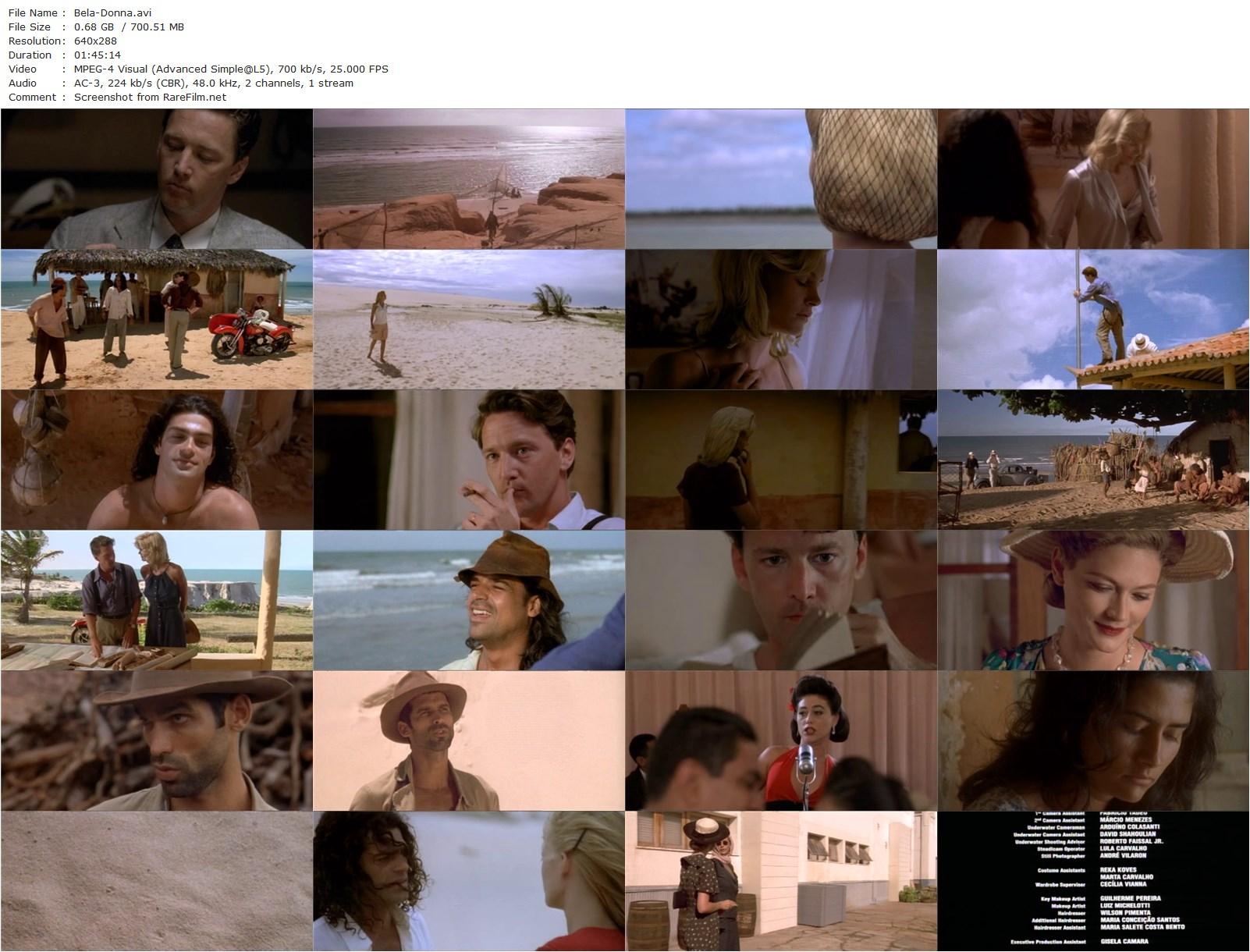 Bela Donna (1998) Fábio Barreto, Natasha Henstridge, Eduardo Moscovis, Sophie Ward-poster