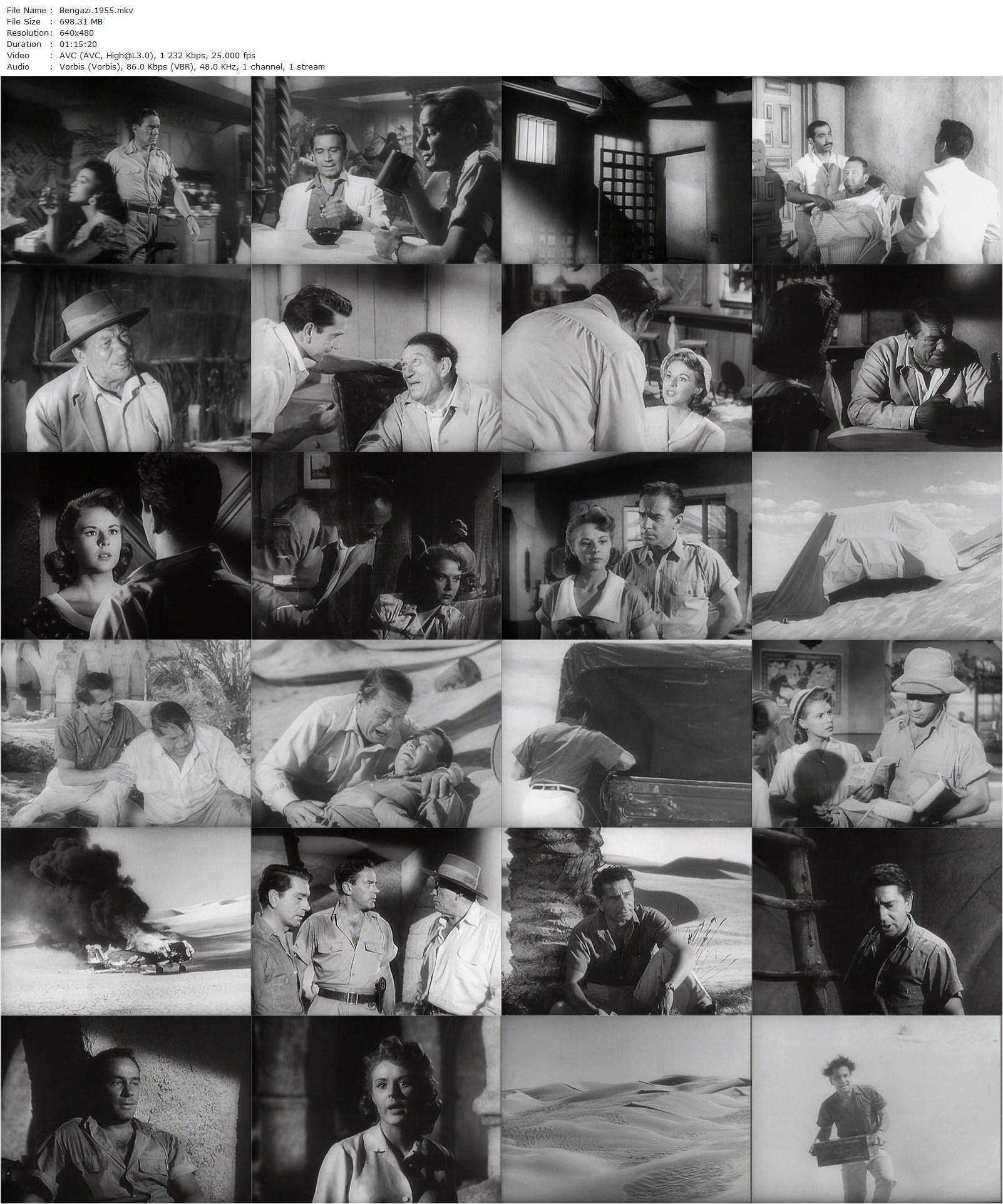 Bengazi (1955) John Brahm, Richard Conte, Victor McLaglen, Richard Carlson-poster