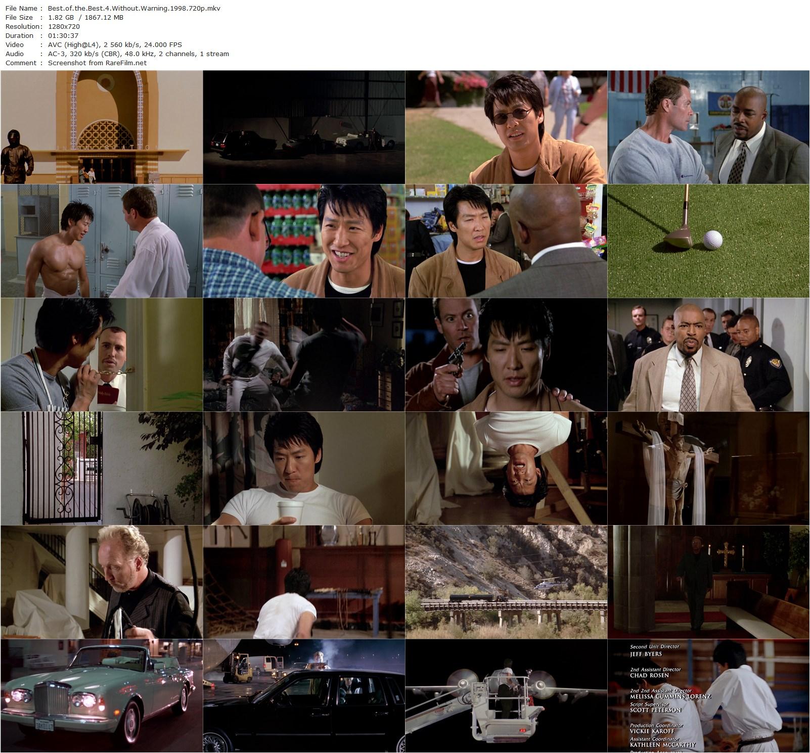 Best of the Best 4: Without Warning (1998) Phillip Rhee, Ernie Hudson, Tobin Bell-poster