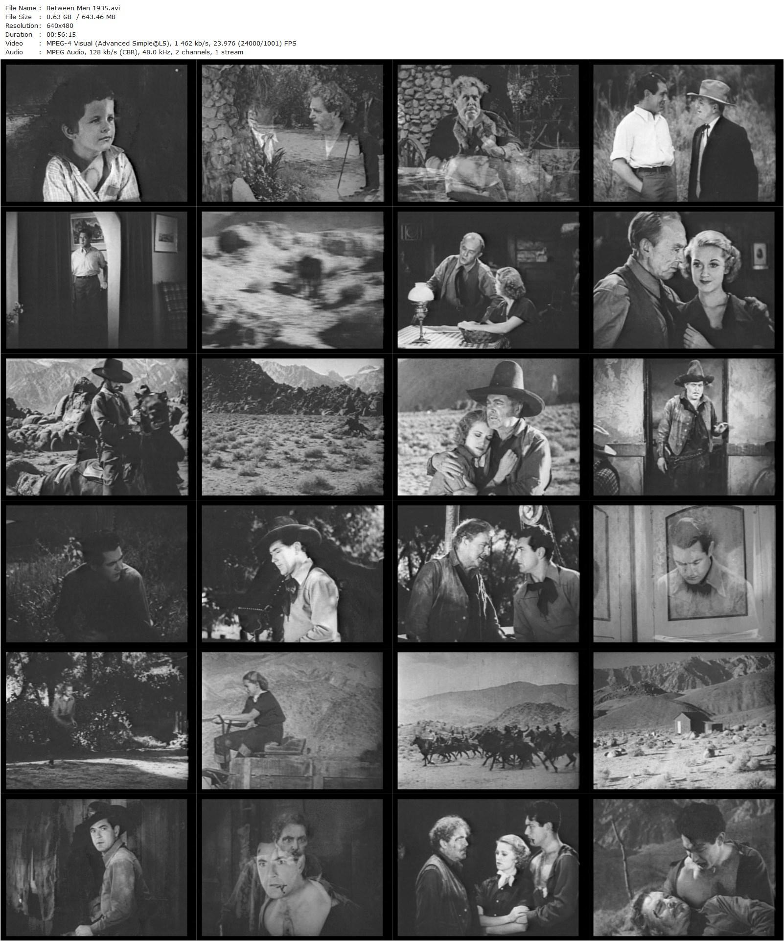 Between Men (1935) Robert N. Bradbury, Johnny Mack Brown, Beth Marion, William Farnum-poster