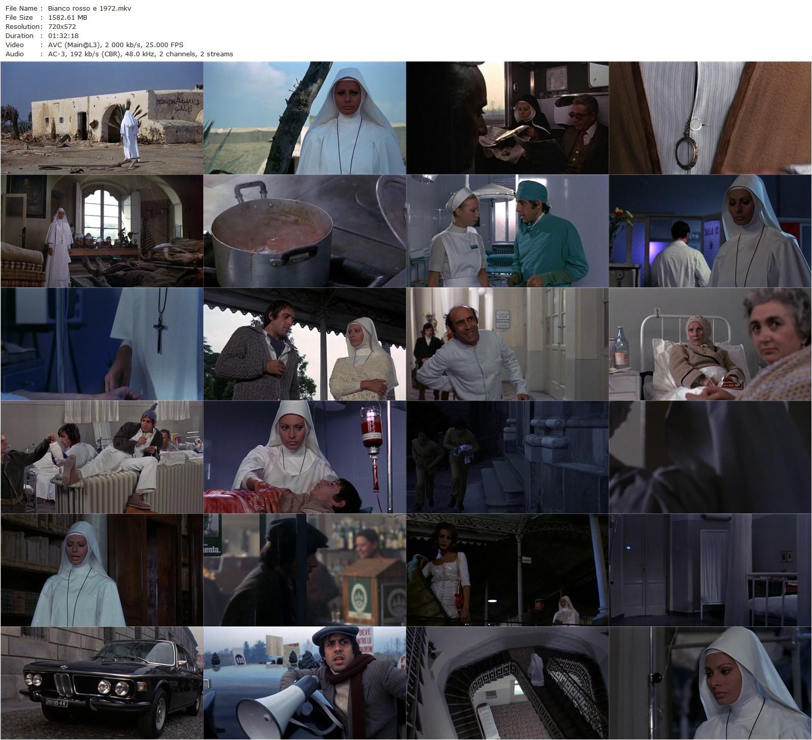 White Sister AKA Bianco rosso e… (1972) Alberto Lattuada, Sophia Loren, Adriano Celentano, Fernando Rey-poster