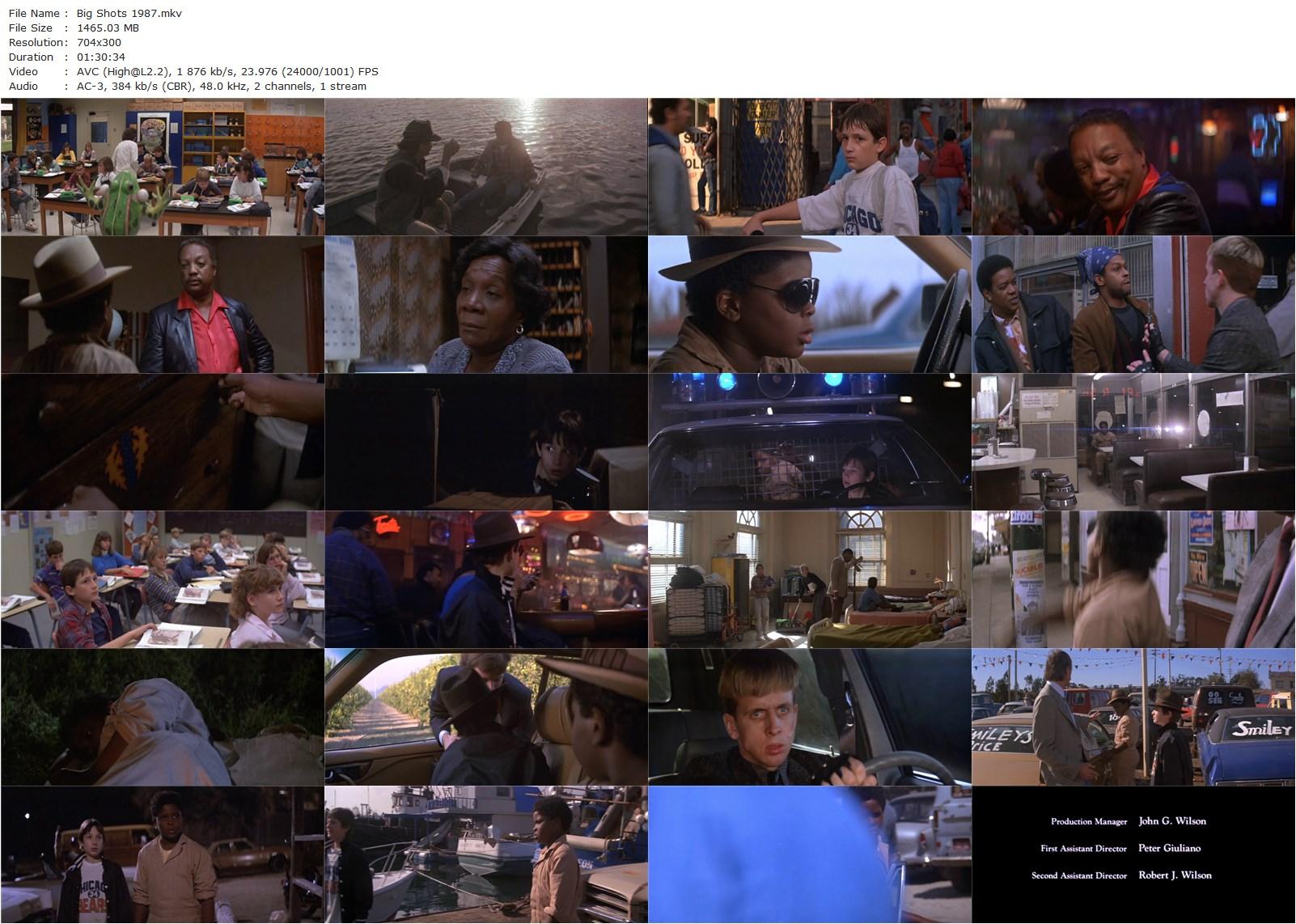 Big Shots (1987) Robert Mandel, Ricky Busker, Darius McCrary, Robert Joy-poster