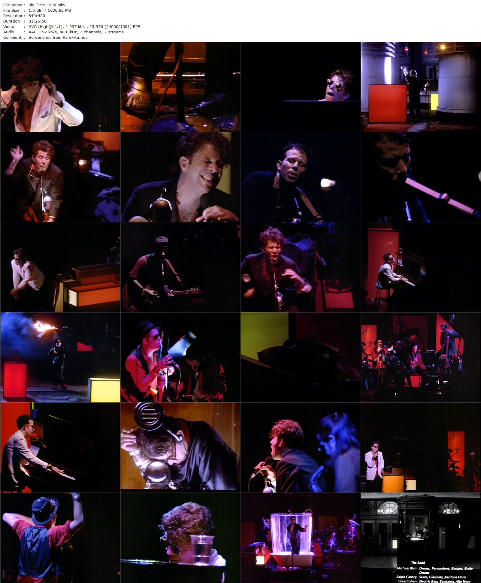 Big Time (1988) Chris Blum, Tom Waits, Michael L. Blair, Ralph Carney-poster