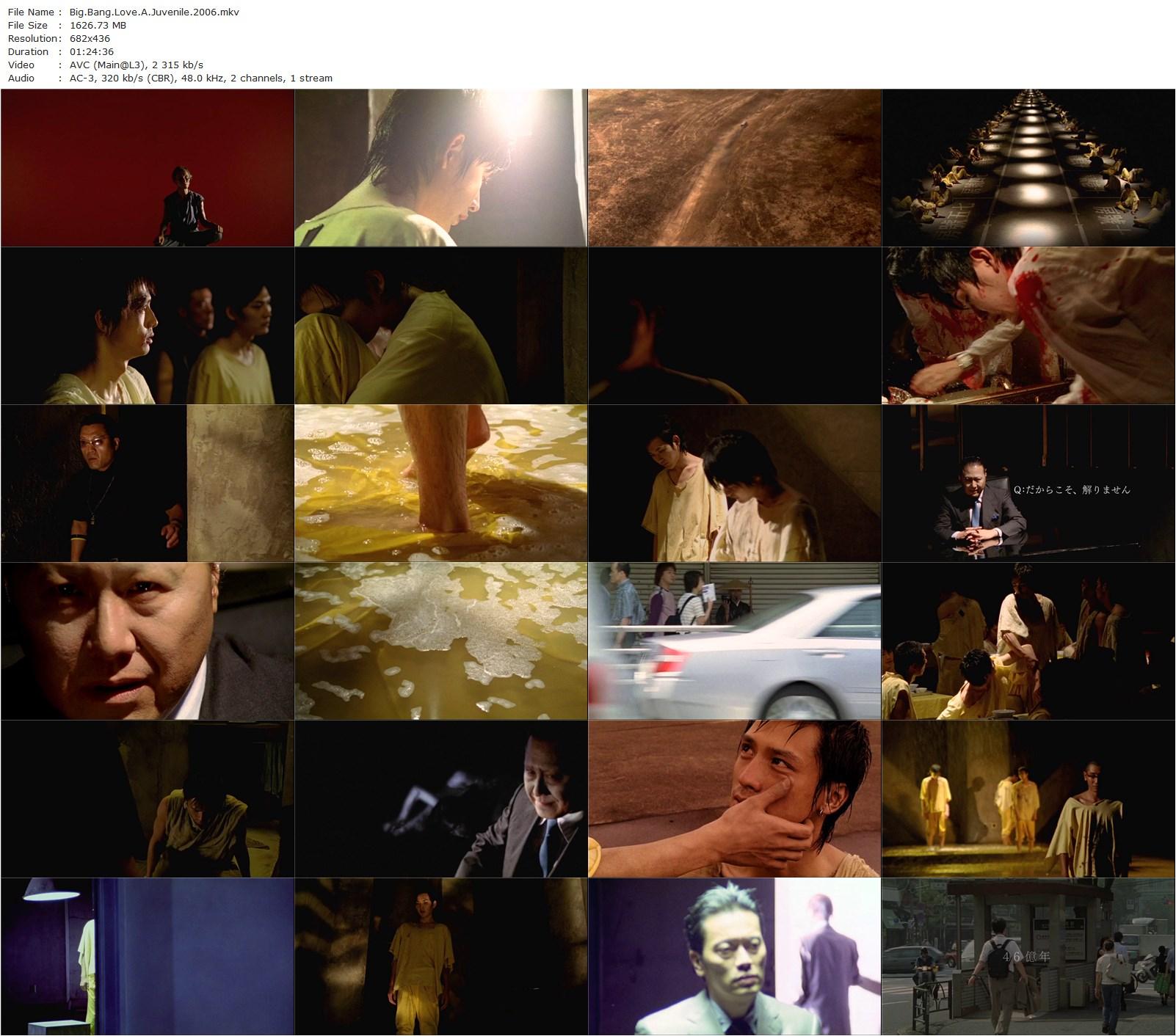 Big Bang Love, Juvenile A AKA 46-okunen no koi (2006) Takashi Miike, Ryûhei Matsuda, Masanobu Andô, Shunsuke Kubozuka-poster