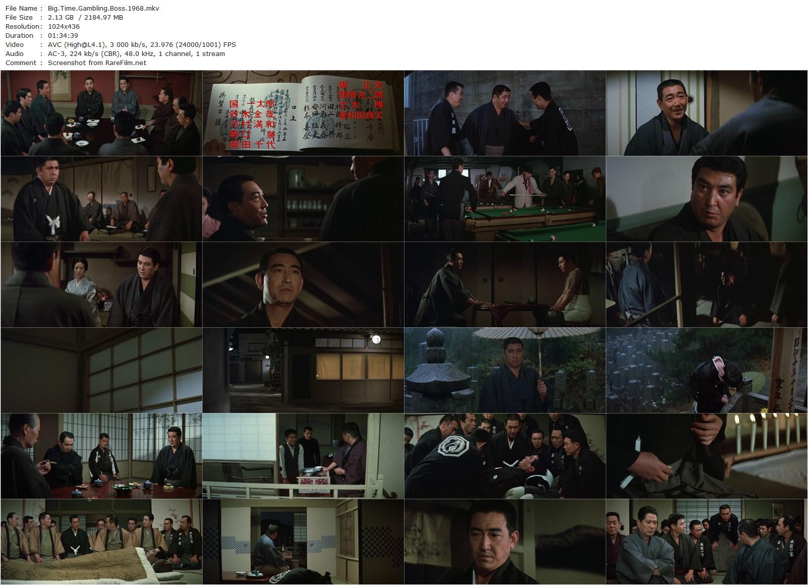 Big Time Gambling Boss (1968) Kôsaku Yamashita, Sumiko Fuji, Nobuo Kaneko, Shin’ichirô Mikami-poster