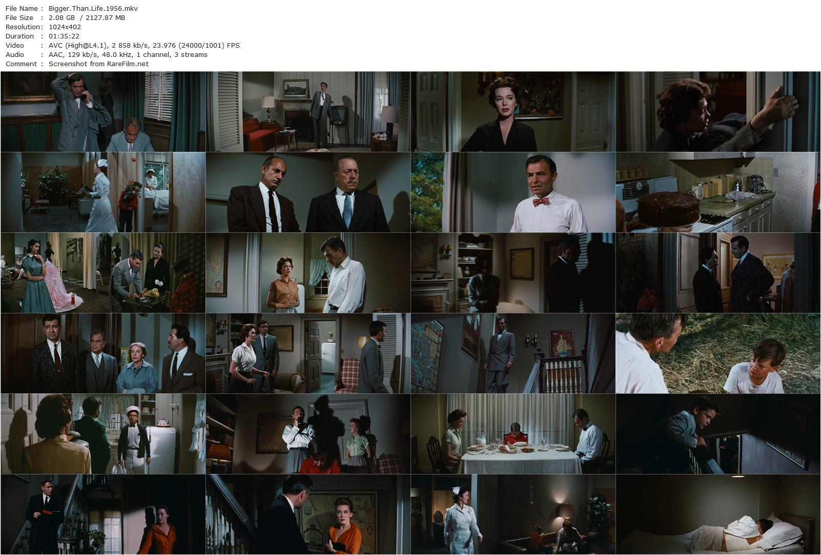 Bigger Than Life (1956) Nicholas Ray, James Mason, Barbara Rush, Walter Matthau-poster