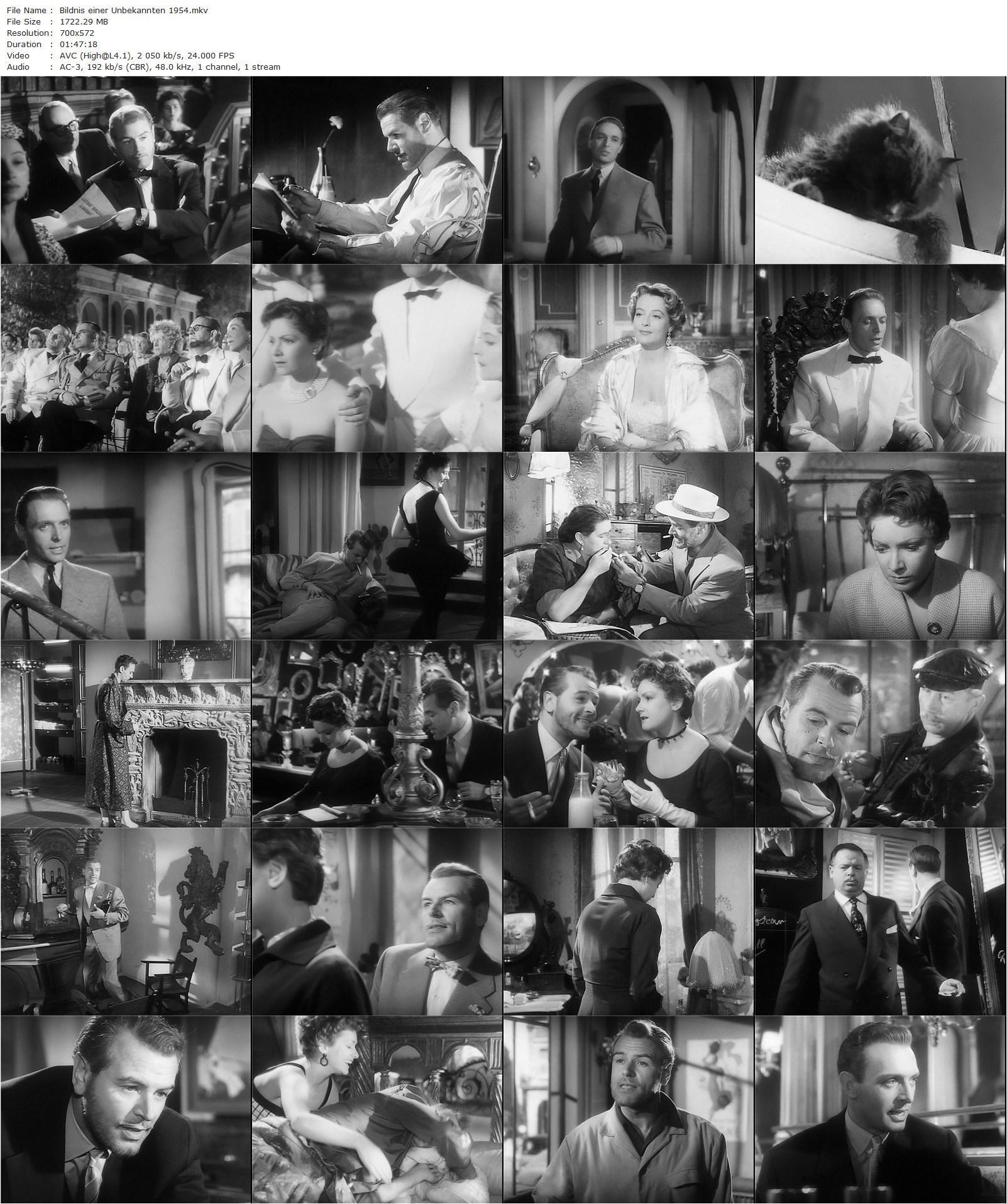 Portrait of an Unknown Woman AKA Bildnis einer Unbekannten (1954) Helmut Käutner, Ruth Leuwerik, O.W. Fischer, Erich Schellow-poster