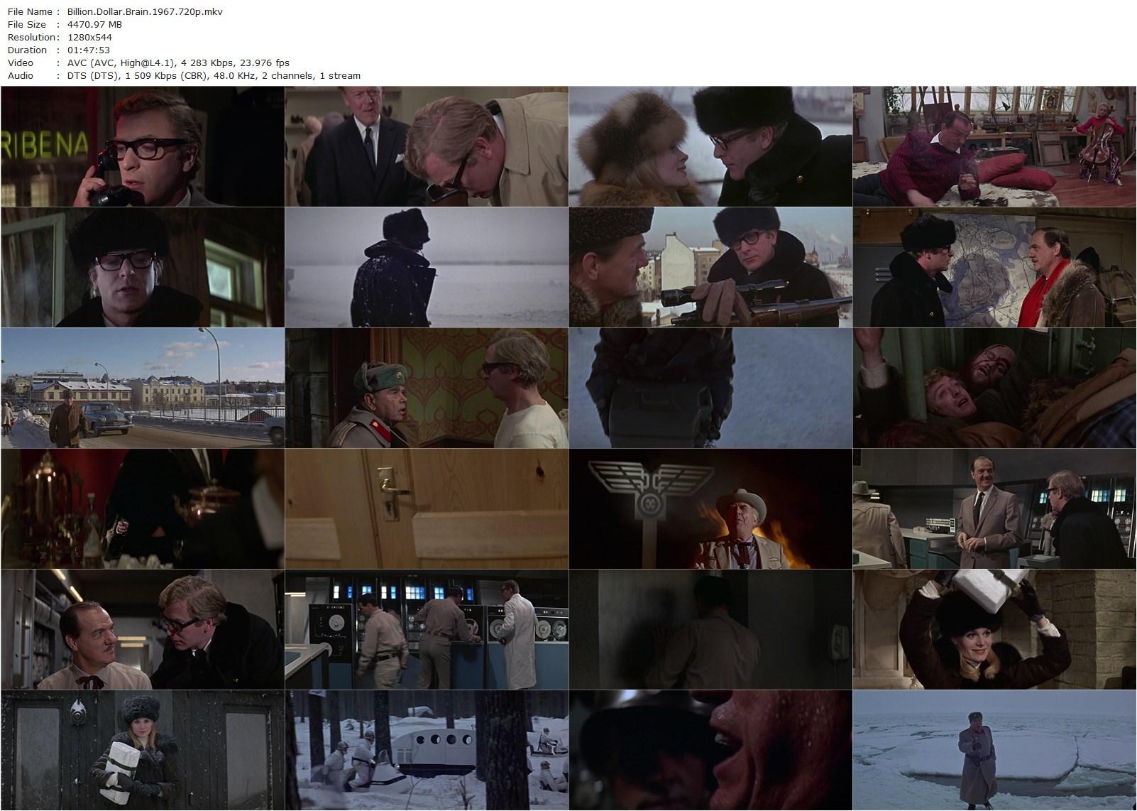 Billion Dollar Brain (1967) Ken Russell, Michael Caine, Karl Malden, Ed Begley-poster