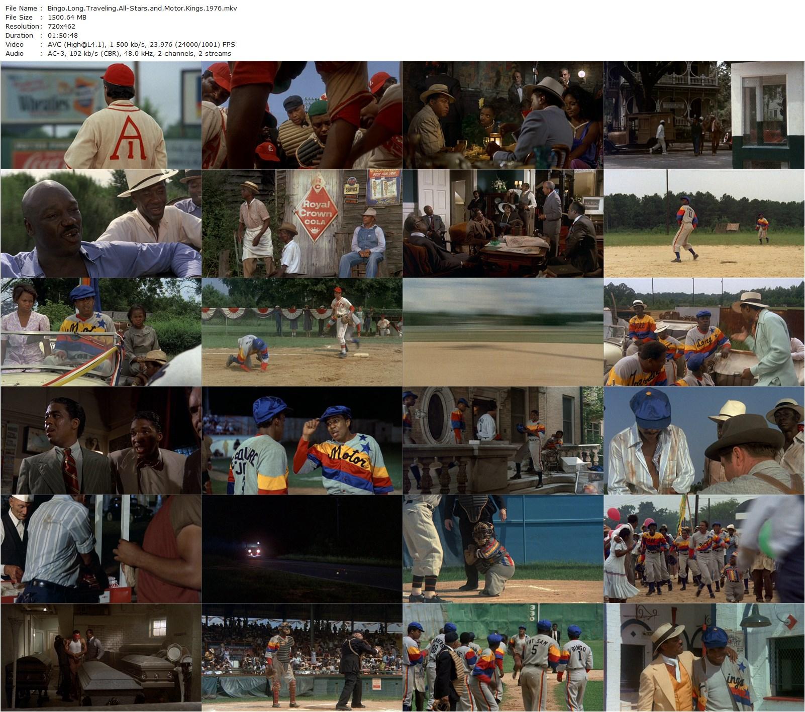 The Bingo Long Traveling All-Stars and Motor Kings (1976) John Badham, Billy Dee Williams, James Earl Jones, Richard Pryor-poster