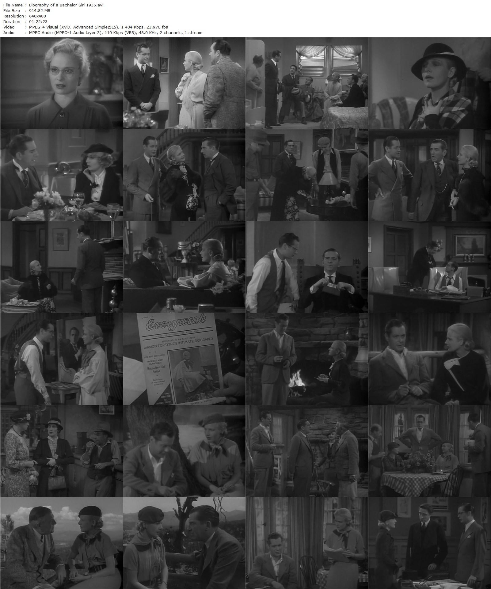 Biography of a Bachelor Girl (1935) Edward H. Griffith, Ann Harding, Robert Montgomery, Edward Everett Horton-poster