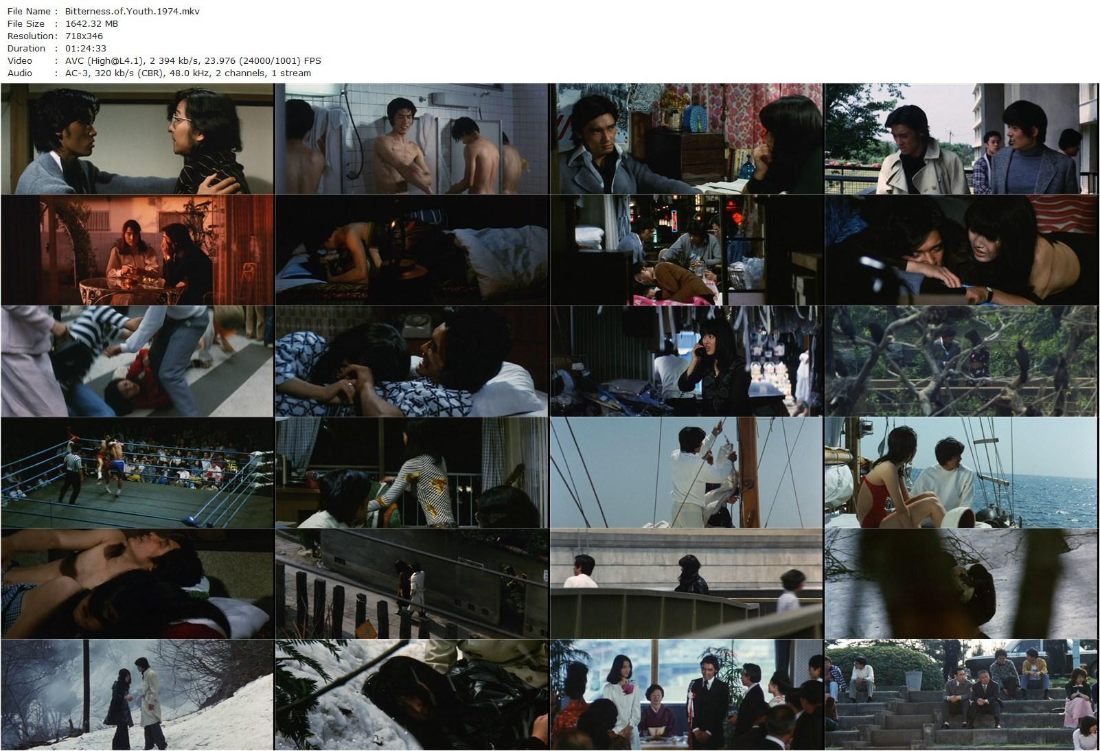 Bitterness of Youth AKA Seishun no satetsu (1974) Tatsumi Kumashiro, Ken’ichi Hagiwara, Kaori Momoi, Fumi Dan-poster