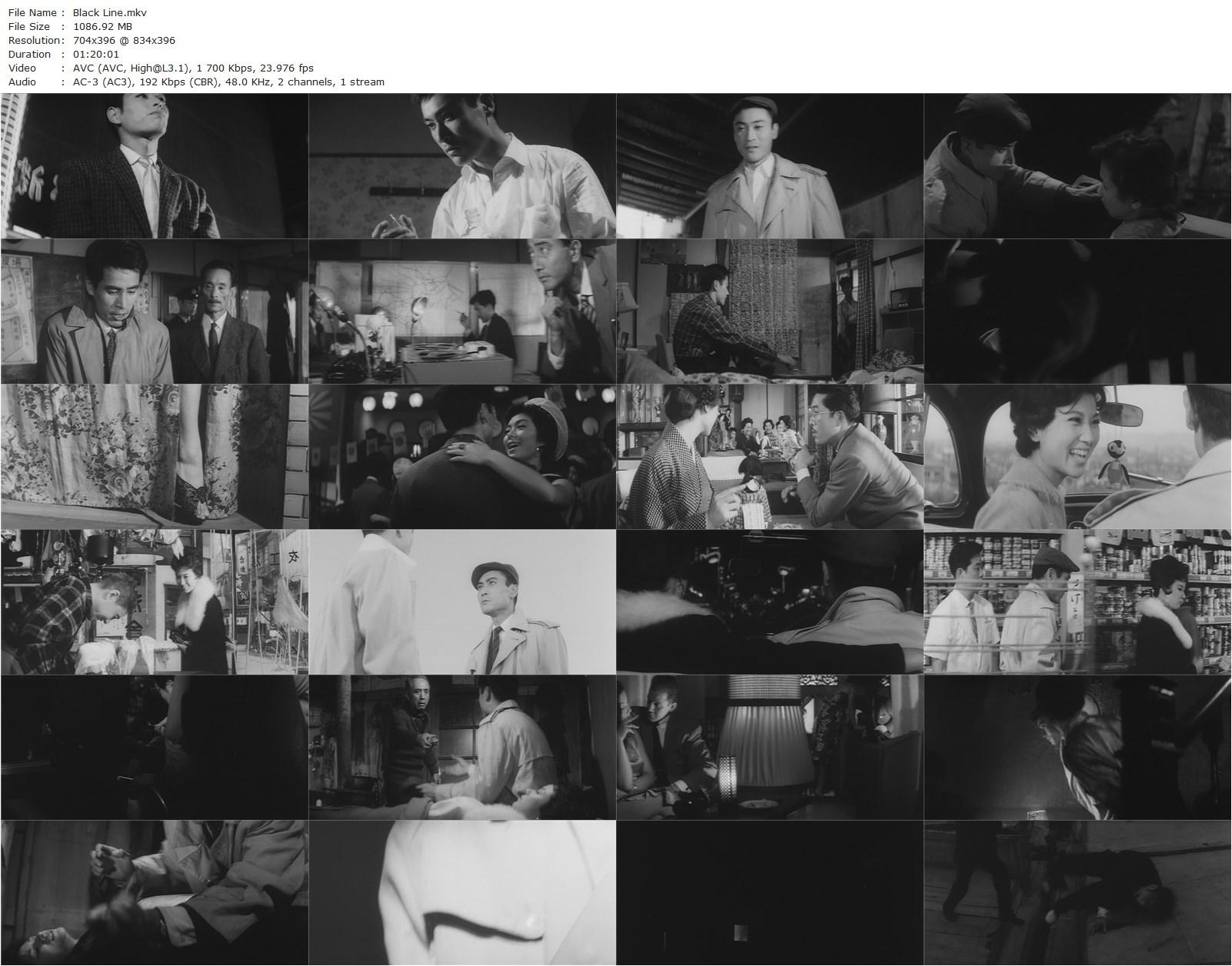 Black Line (1960) Teruo Ishii, Shigeru Amachi, Kyôko Katsura, Yôko Mihara-poster